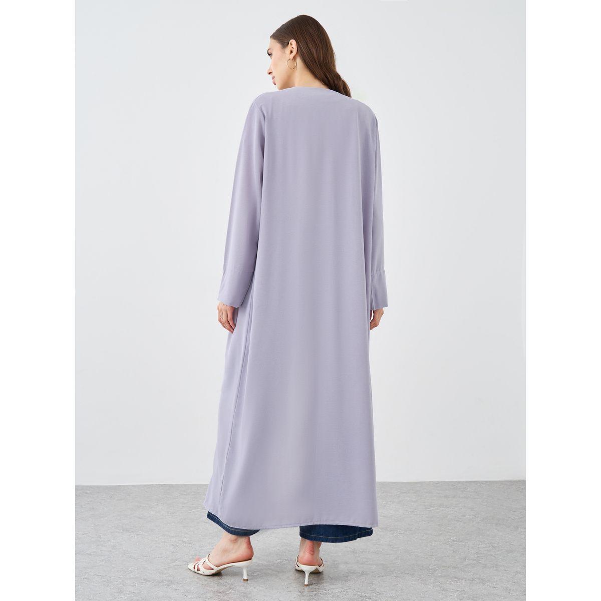 كيمونو سادة بتفاصيل أكمام بشق-women-arabicclothing-abayas-image-4