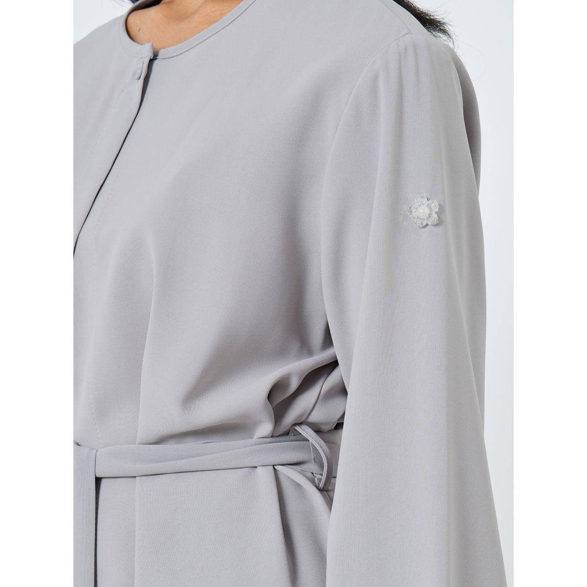 Styli Beading Detail Belted Abaya-women-arabicclothing-abayas-image-3