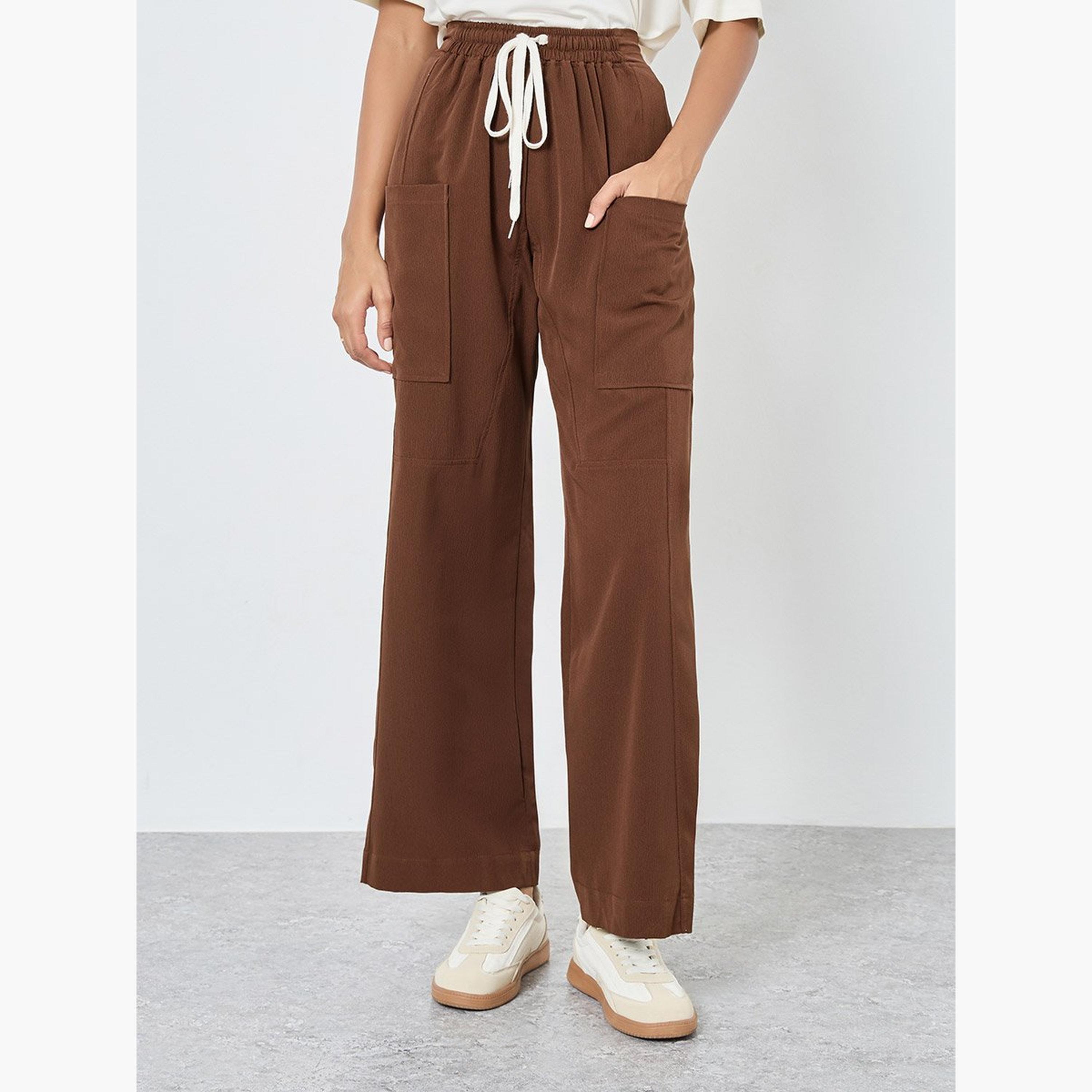 Take Two Solid Wide Leg Pants with Drawstring-women-clothing-bottoms-trousers-image-1