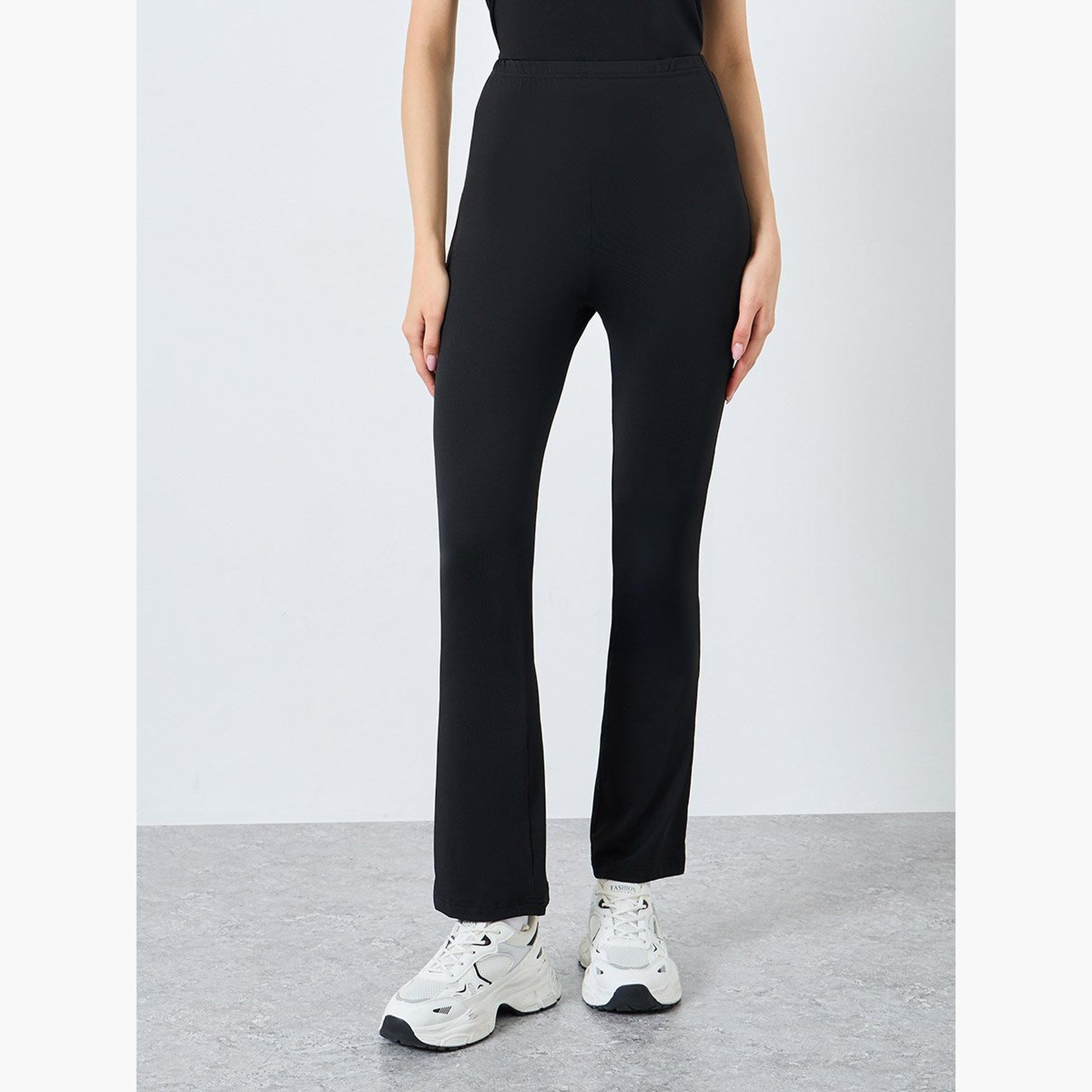 Take Two Black Solid T-Shirt and Leggings Co-Ords-women-clothing-coordsets-image-6