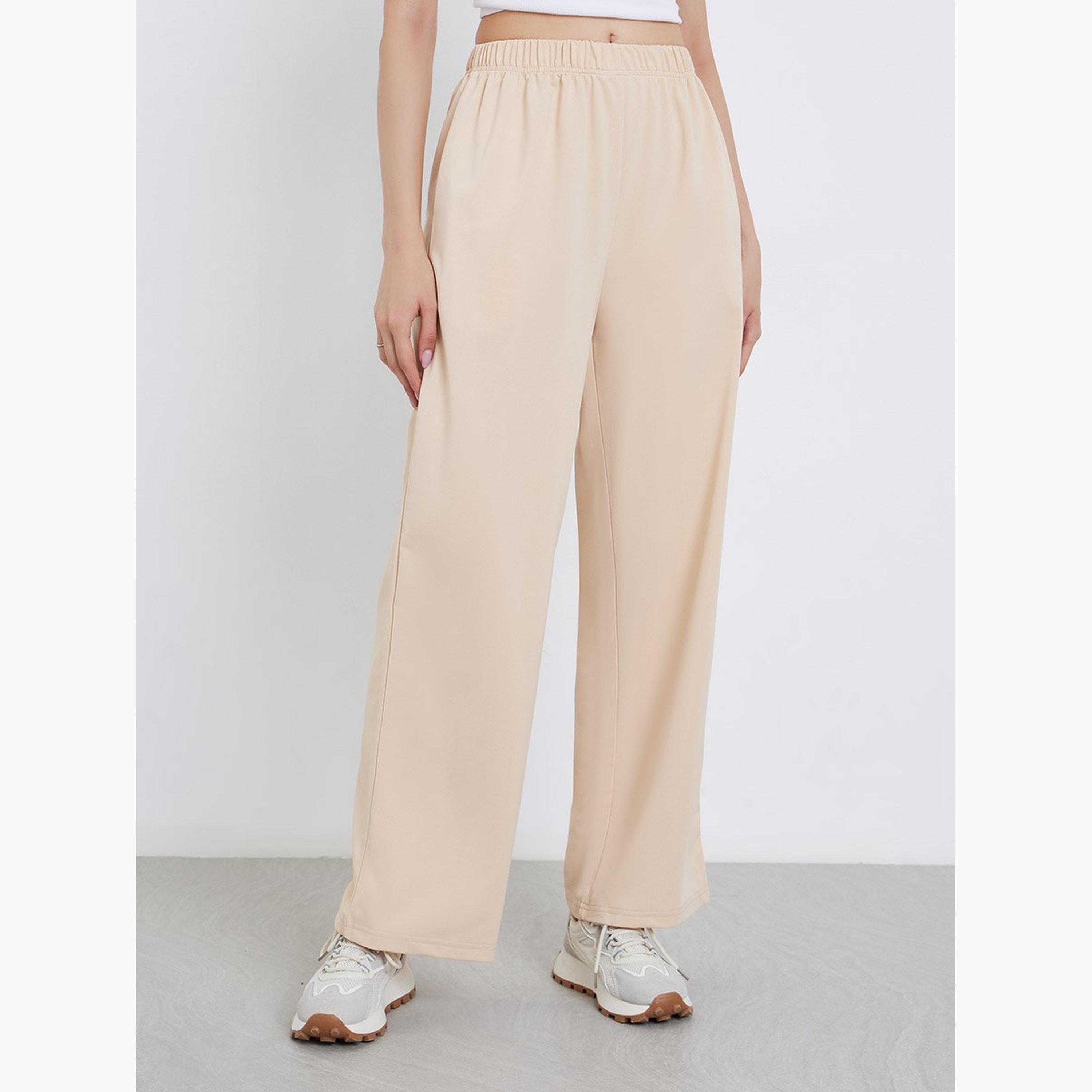 تيك تو - بنطال مطبوع بجيوب خلفية وحزام خصر مطاطي-women-clothing-bottoms-joggers-image-1