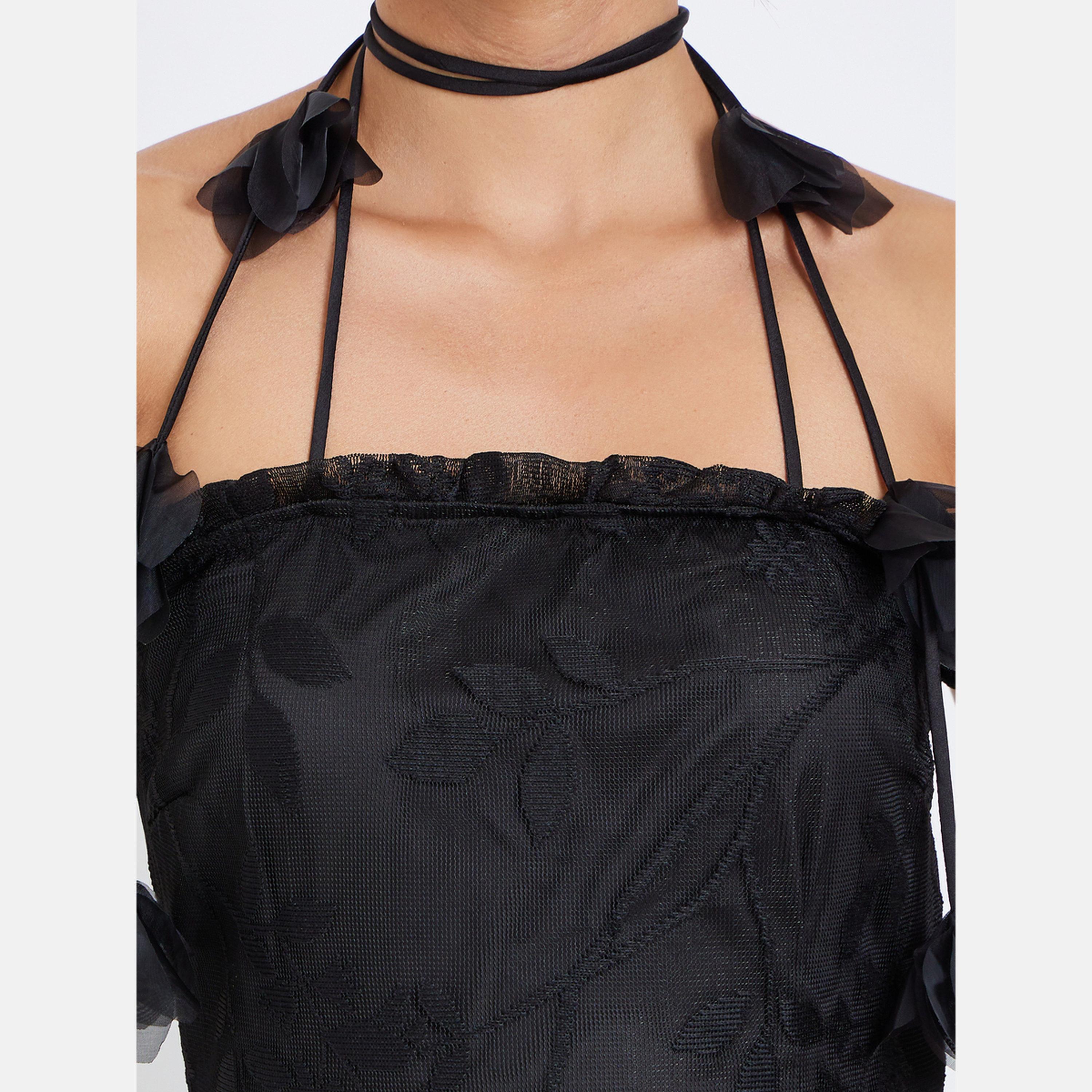Styli Black Lace Maxi Evening Dress-women-clothing-dresses-image-4
