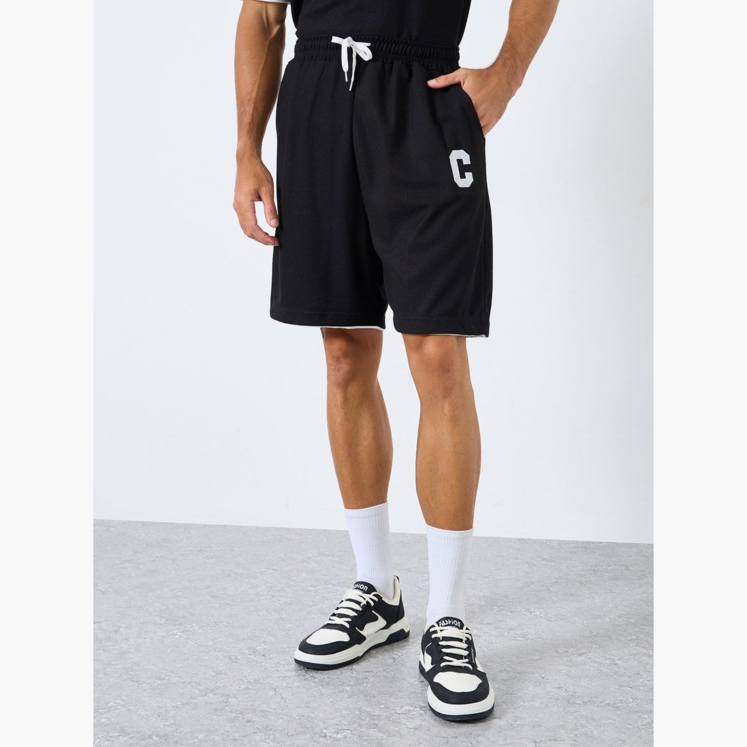 ستايلي - تي شيرت للرجال مقاس كبير بأكمام قصيرة وشورت منسق-men-clothing-coordsets-image-5
