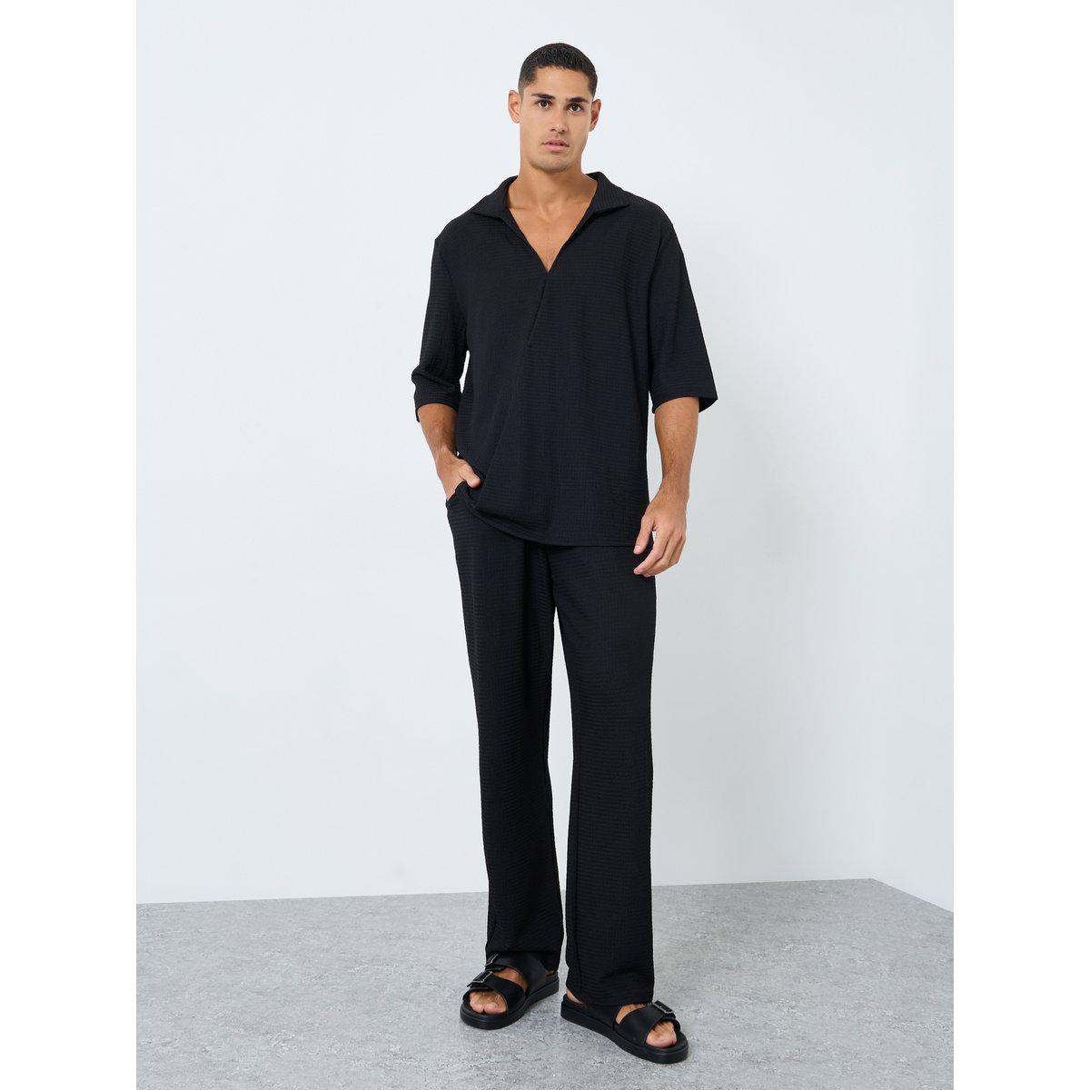 Styli Men Oversized Short Sleeve Shirt and Pants Co-Ords-men-clothing-coordsets-image-1