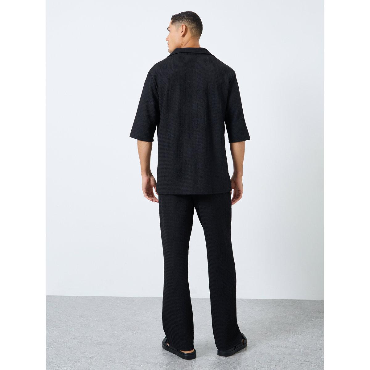 Styli Men Oversized Short Sleeve Shirt and Pants Co-Ords-men-clothing-coordsets-image-4