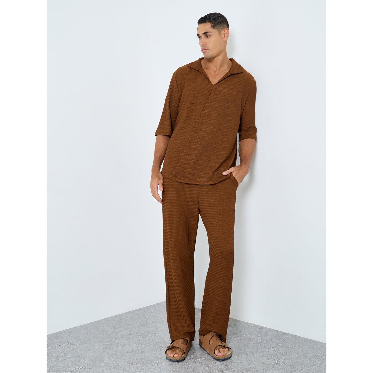 Styli Men Oversized Short Sleeve Shirt and Pants Co-Ords-men-clothing-coordsets-image-1