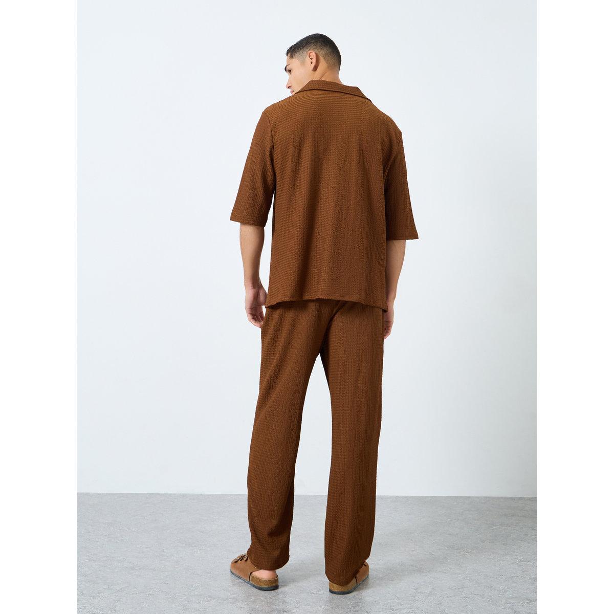 Styli Men Oversized Short Sleeve Shirt and Pants Co-Ords-men-clothing-coordsets-image-4