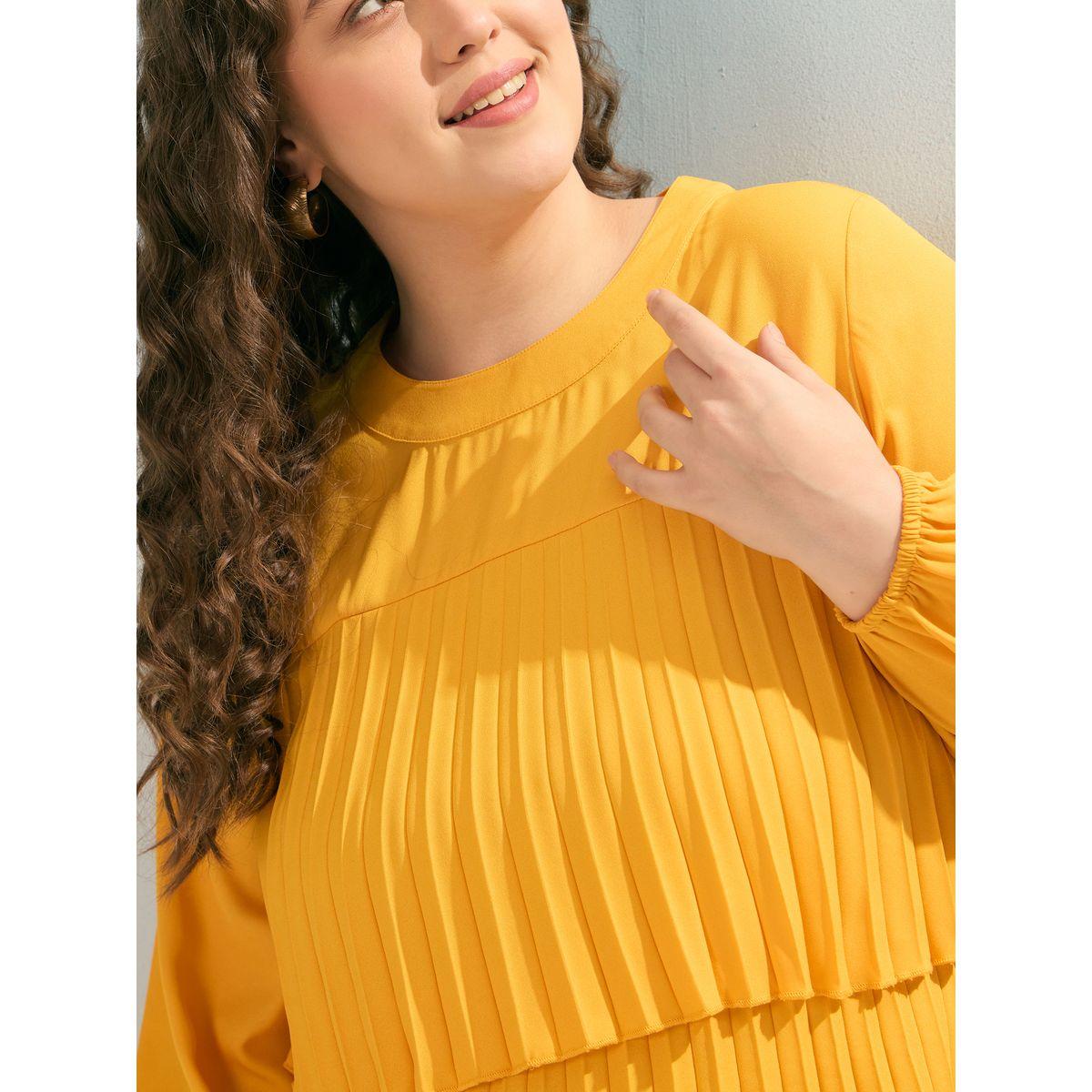Sassafras Plus Pleated Knee Length Dress-women-clothing-dresses-image-4