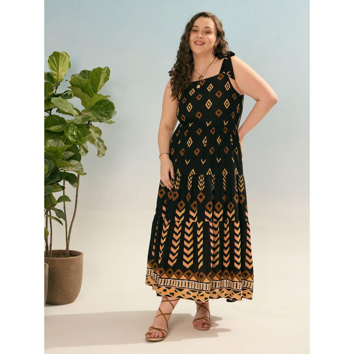 فستان طويل بمقاس كبير بتفاصيل كسرات-women-clothing-dresses-image-6