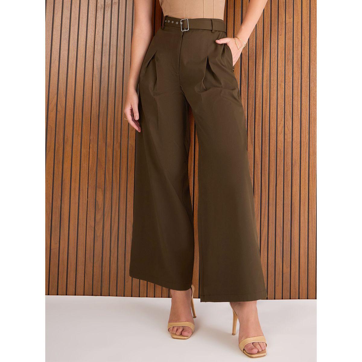 بنطال بقصة أرجل واسعة مع تفاصيل حزام-women-clothing-bottoms-trousers-image-7