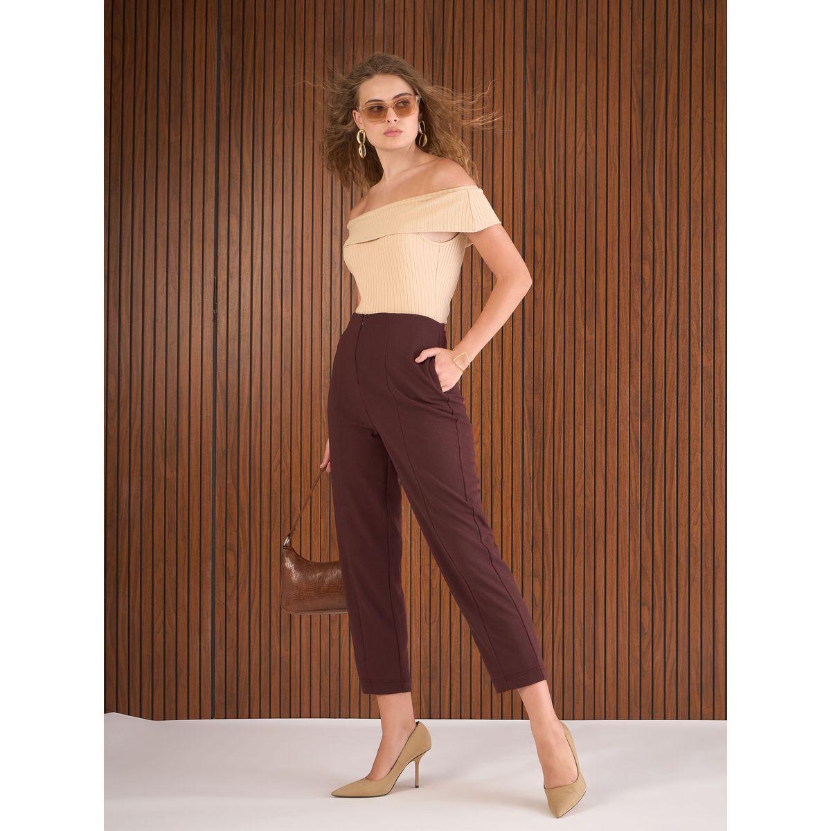 بنطال بخصر عالي مع تفاصيل محزوزة-women-clothing-bottoms-trousers-image-2