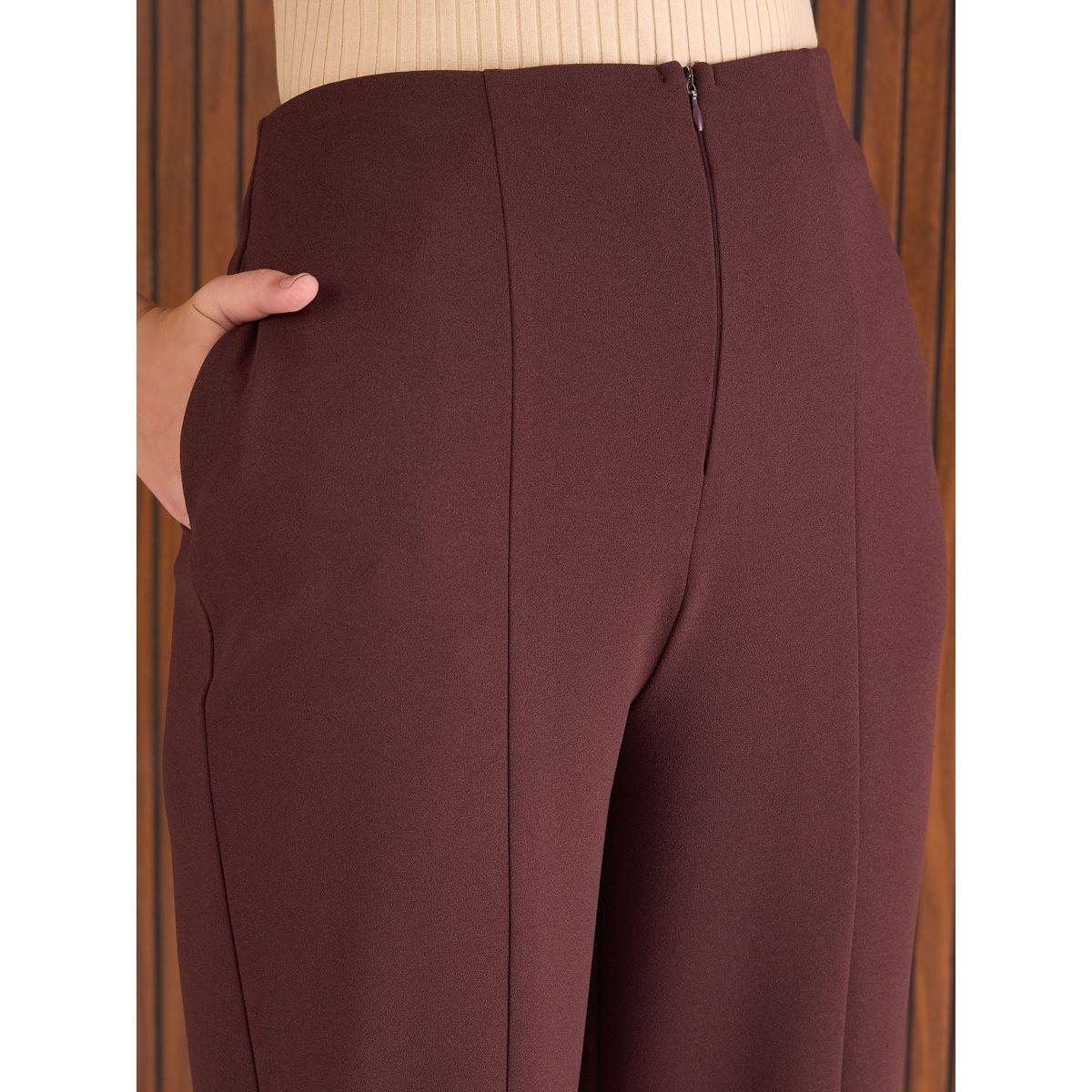 بنطال بخصر عالي مع تفاصيل محزوزة-women-clothing-bottoms-trousers-image-4