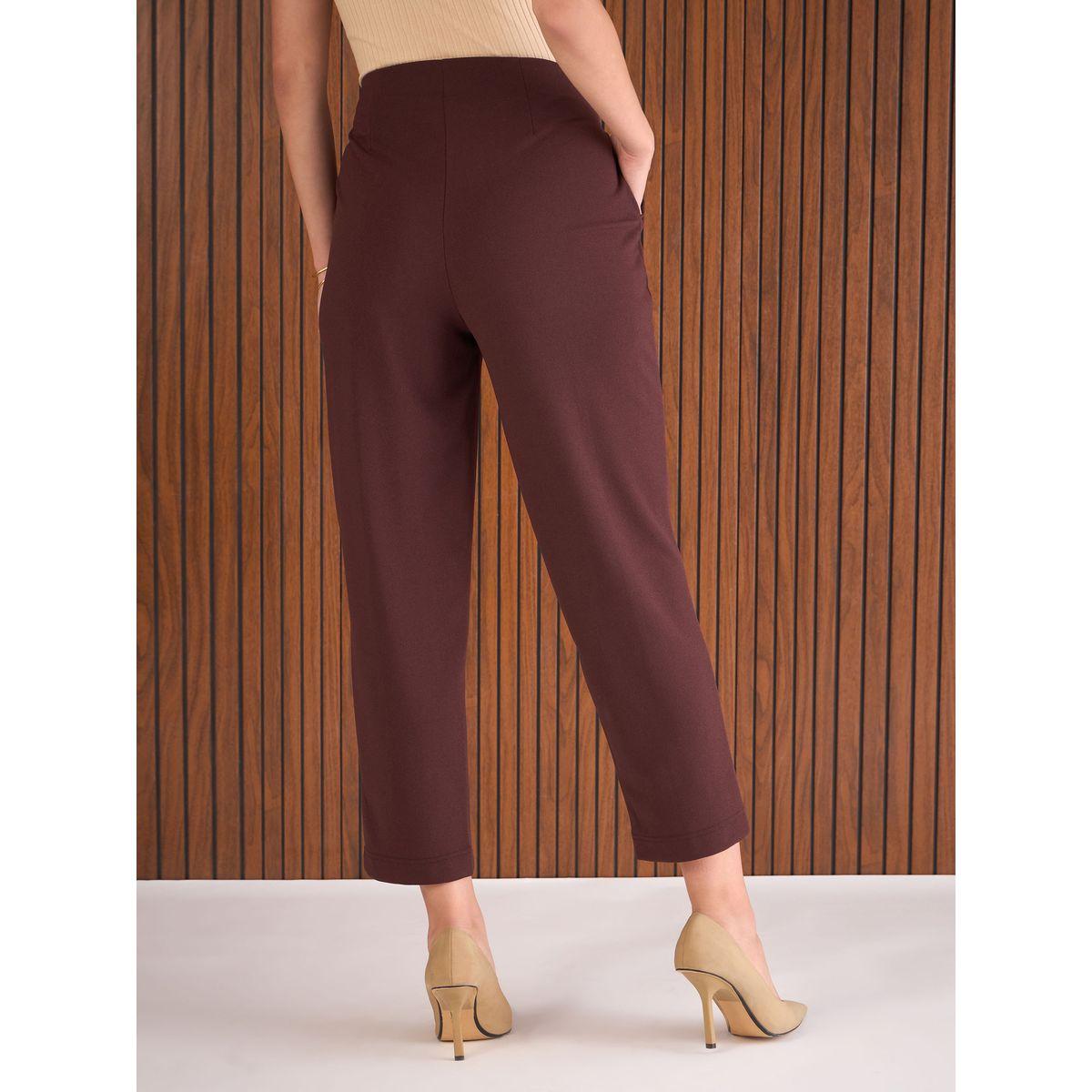 بنطال بخصر عالي مع تفاصيل محزوزة-women-clothing-bottoms-trousers-image-5