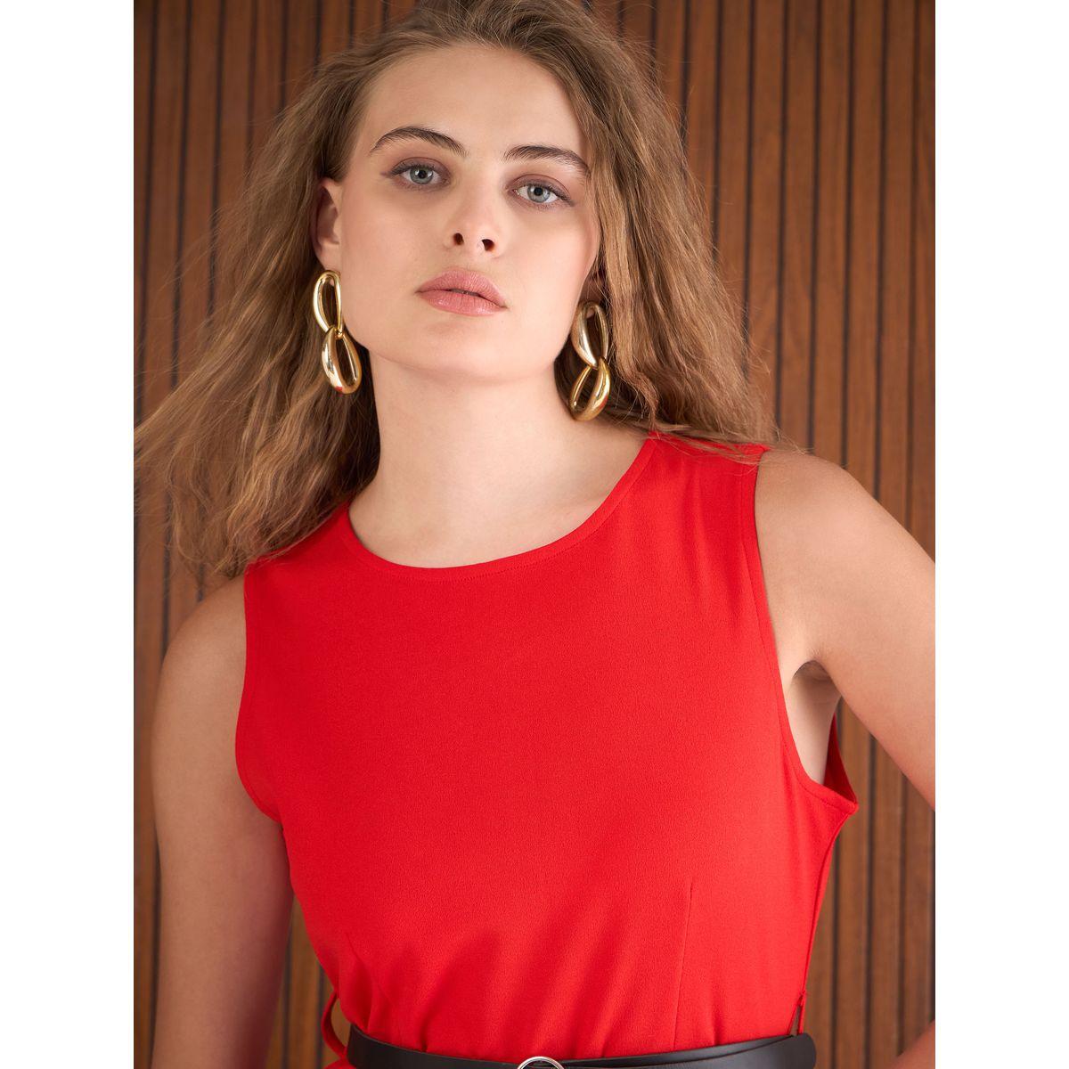 جمبسوت بقصة أرجل مستقيمة مع حزام خصر-women-clothing-jumpsuits-image-4