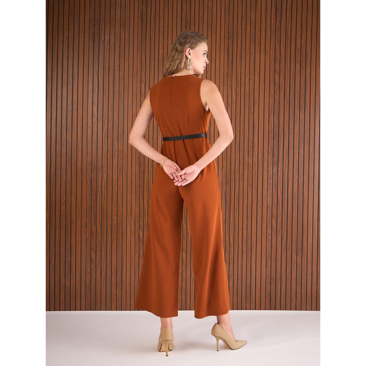 جمبسوت بقصة أرجل مستقيمة مع حزام خصر-women-clothing-jumpsuits-image-5