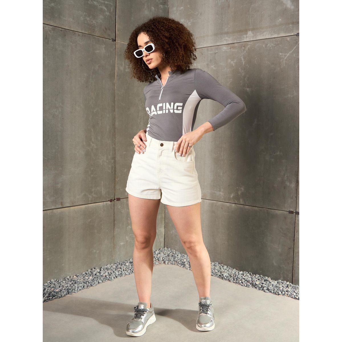 تيشبرت مُطبع بياقة عالية-women-clothing-tshirts-image-2