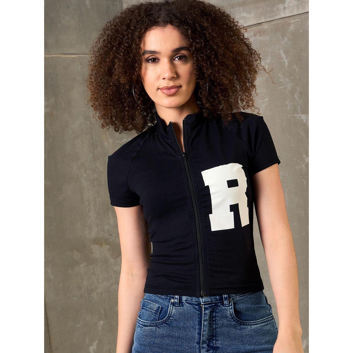 تيشيرت مُطبع بتفاصيل سحاب-women-clothing-tshirts-image-6