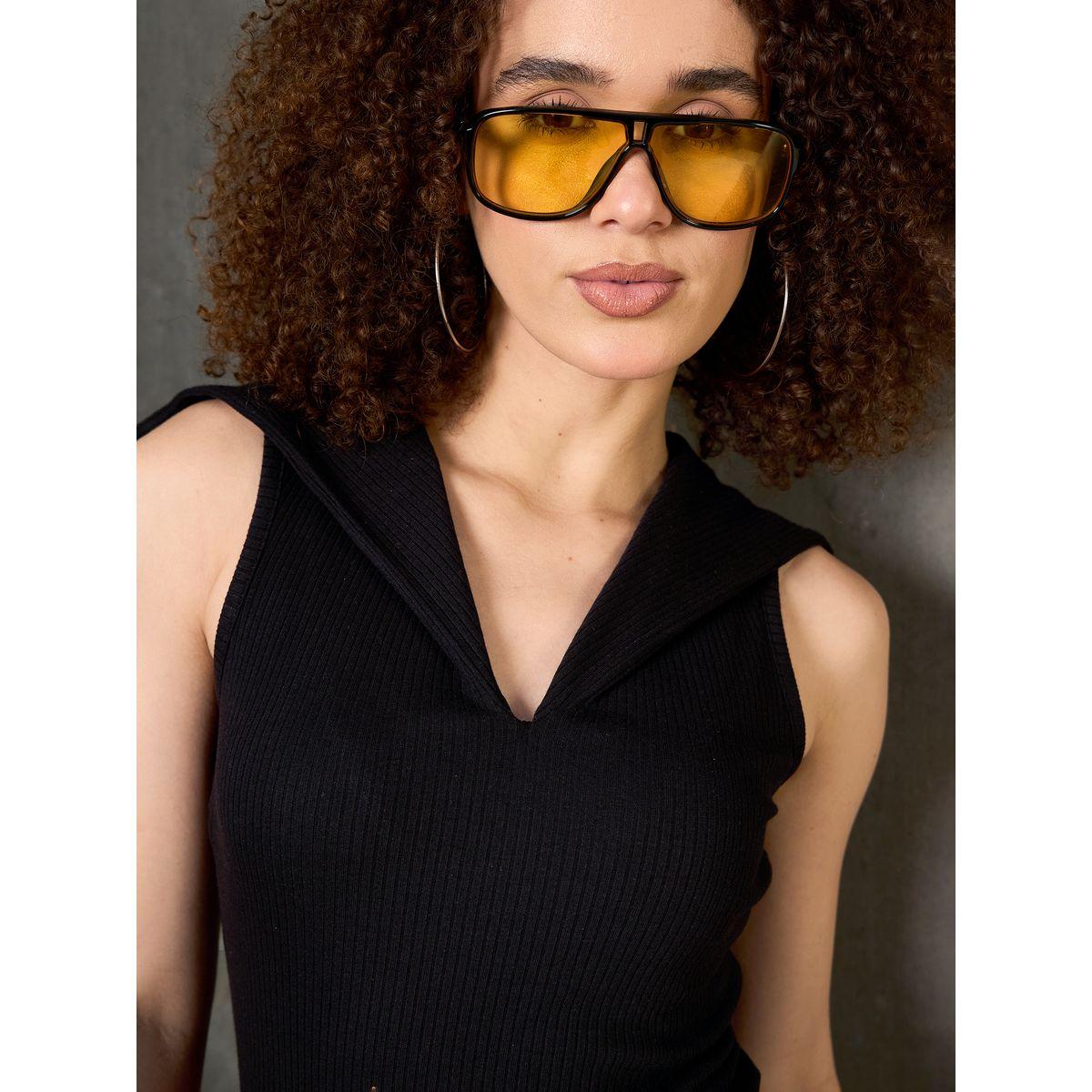 بلوزة محبوكة بتفاصيل مُضلعة-women-clothing-tshirts-image-4