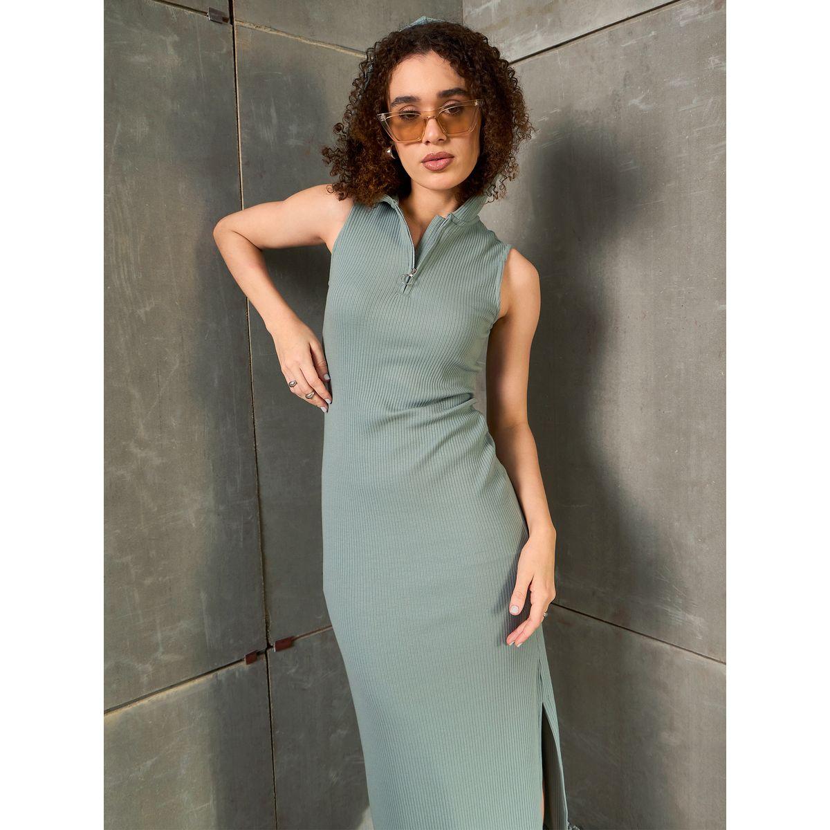 فستان طويل بدون أكمام مع تفاصيل ياقة هودي-women-clothing-dresses-image-7