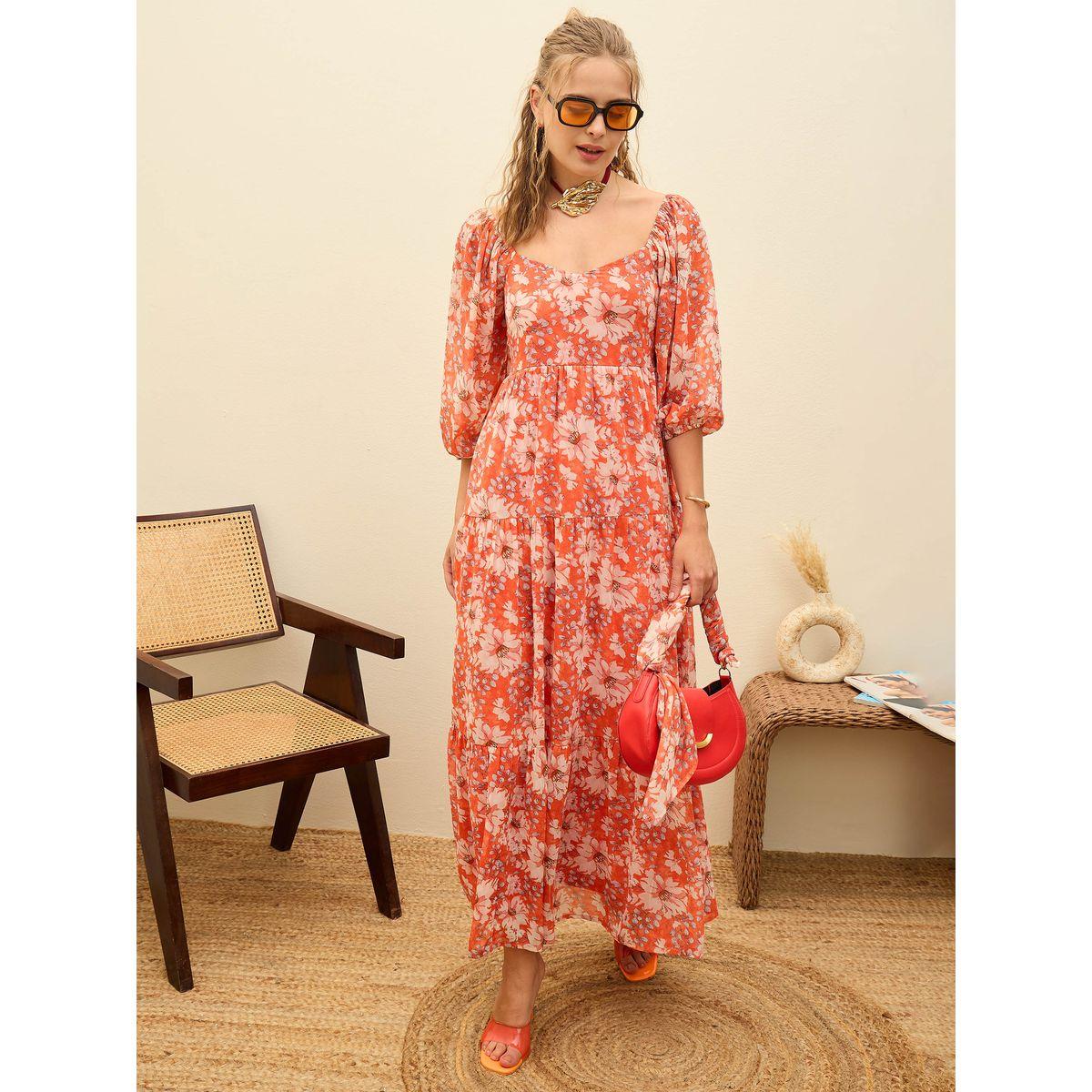 Sassafras Floral Sweetheart Neck A-Line Maxi Dress-women-clothing-dresses-image-1