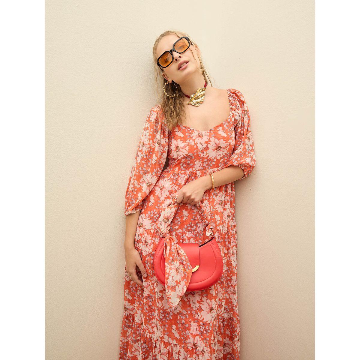 Sassafras Floral Sweetheart Neck A-Line Maxi Dress-women-clothing-dresses-image-2