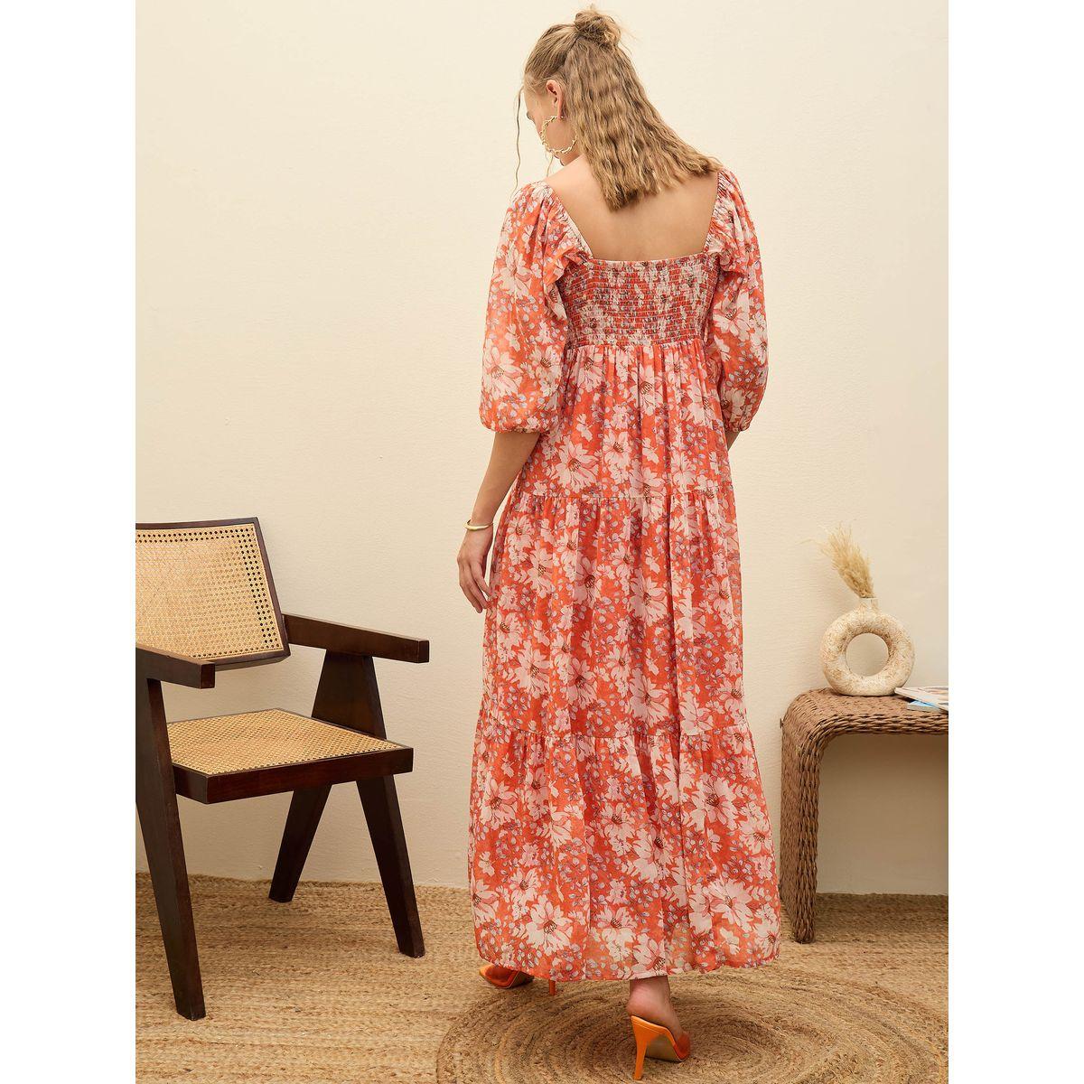 Sassafras Floral Sweetheart Neck A-Line Maxi Dress-women-clothing-dresses-image-5