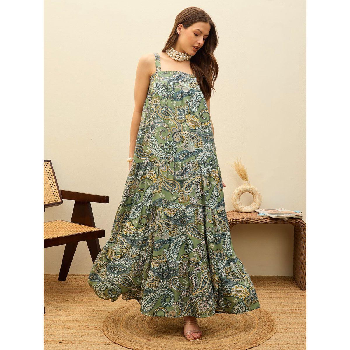 فستان طويل بطبعة بيزلي بدون أكمام-women-clothing-dresses-image-1