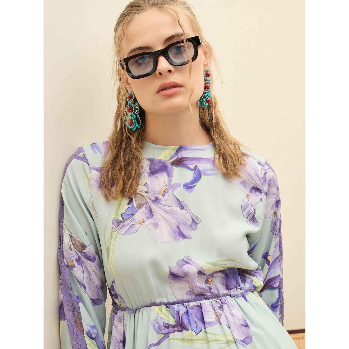 Sassafras Green Floral Lace Insert Tiered Maxi Dress-women-clothing-dresses-image-4