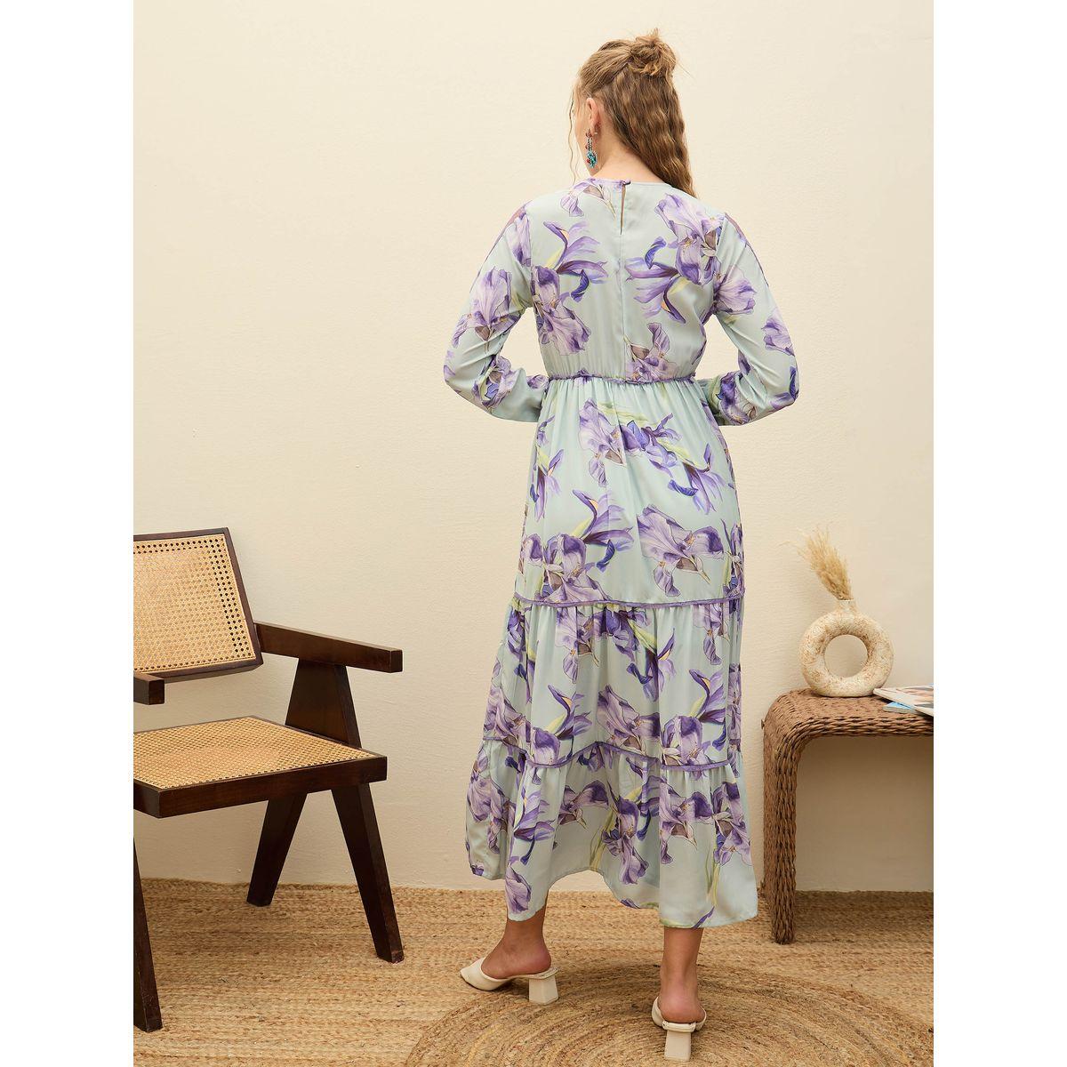 Sassafras Green Floral Lace Insert Tiered Maxi Dress-women-clothing-dresses-image-5