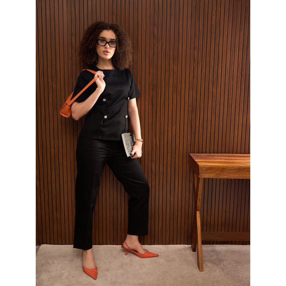 بنطال سادة بتفاصيل جيوب جانبية-women-clothing-bottoms-trousers-image-7