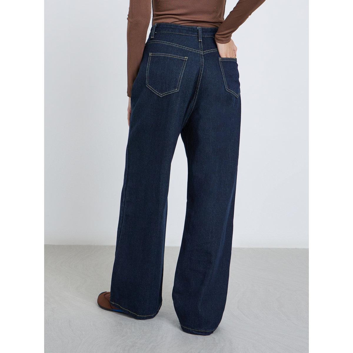 بنطال جينز بخصر عالي وقصة أرجل واسعة-women-clothing-bottoms-jeans-image-4