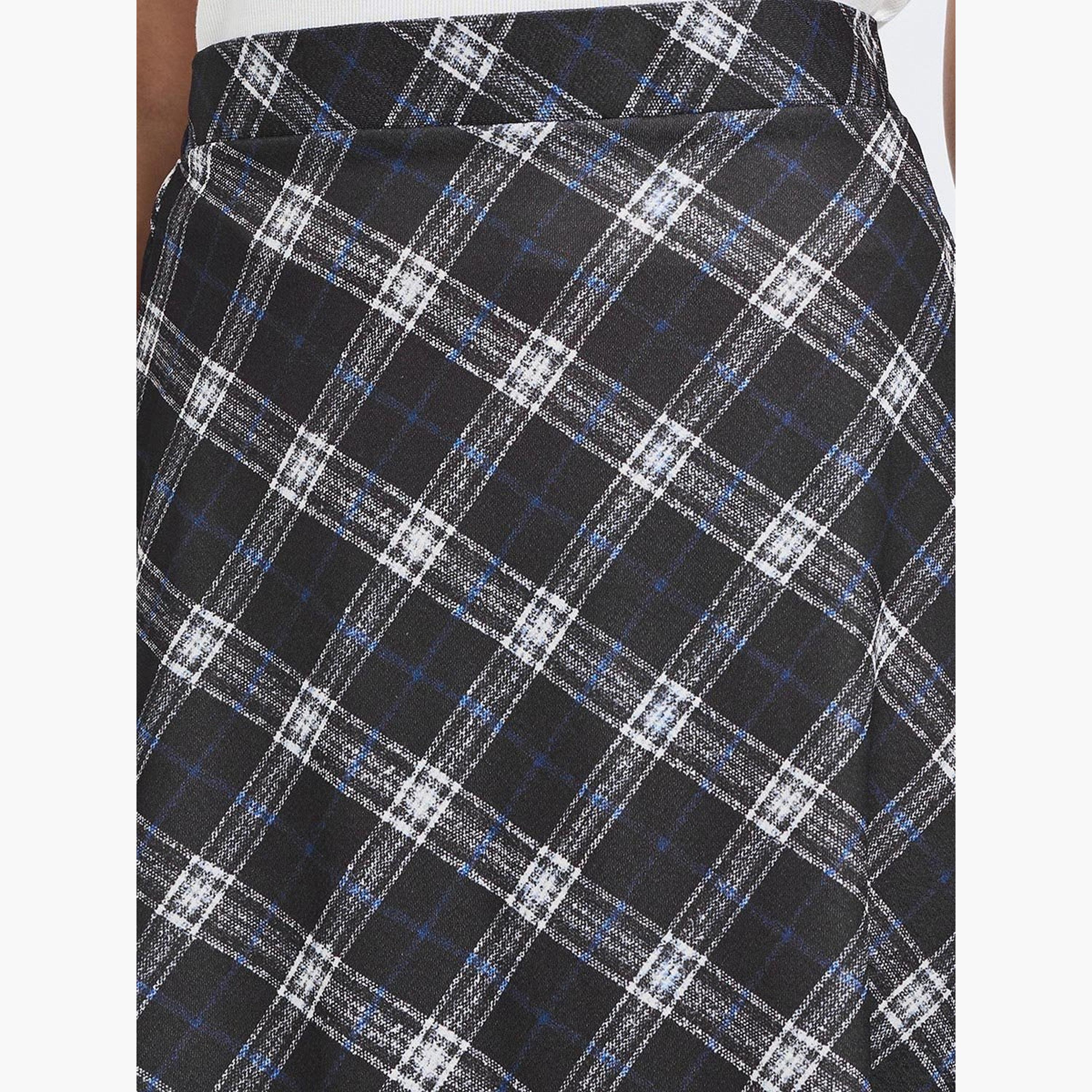 Styli Checked Print A-Line Midi Skirt-women-clothing-bottoms-skirts-image-3