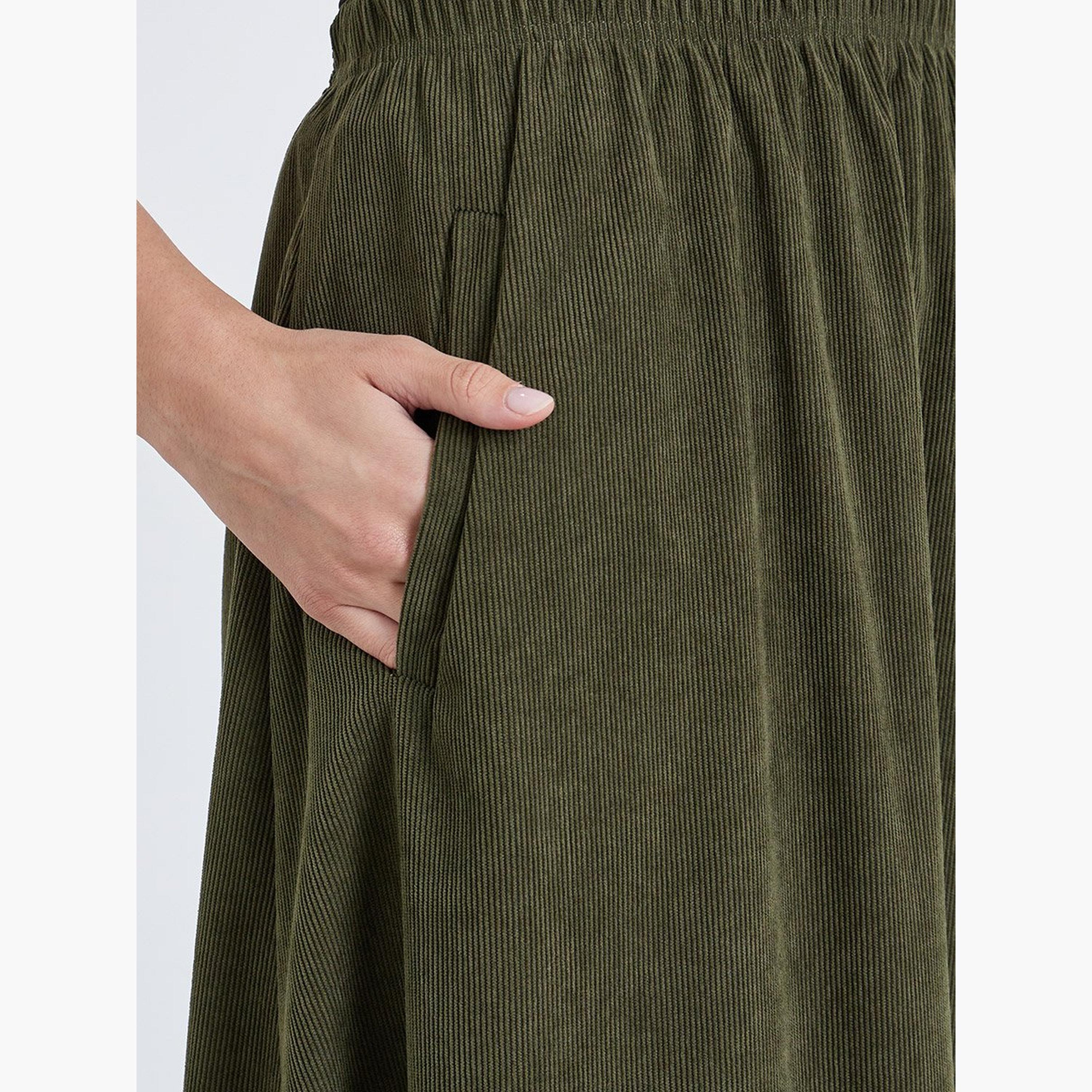 تنورة ميدي بخصر مطاطي-women-clothing-bottoms-skirts-image-3