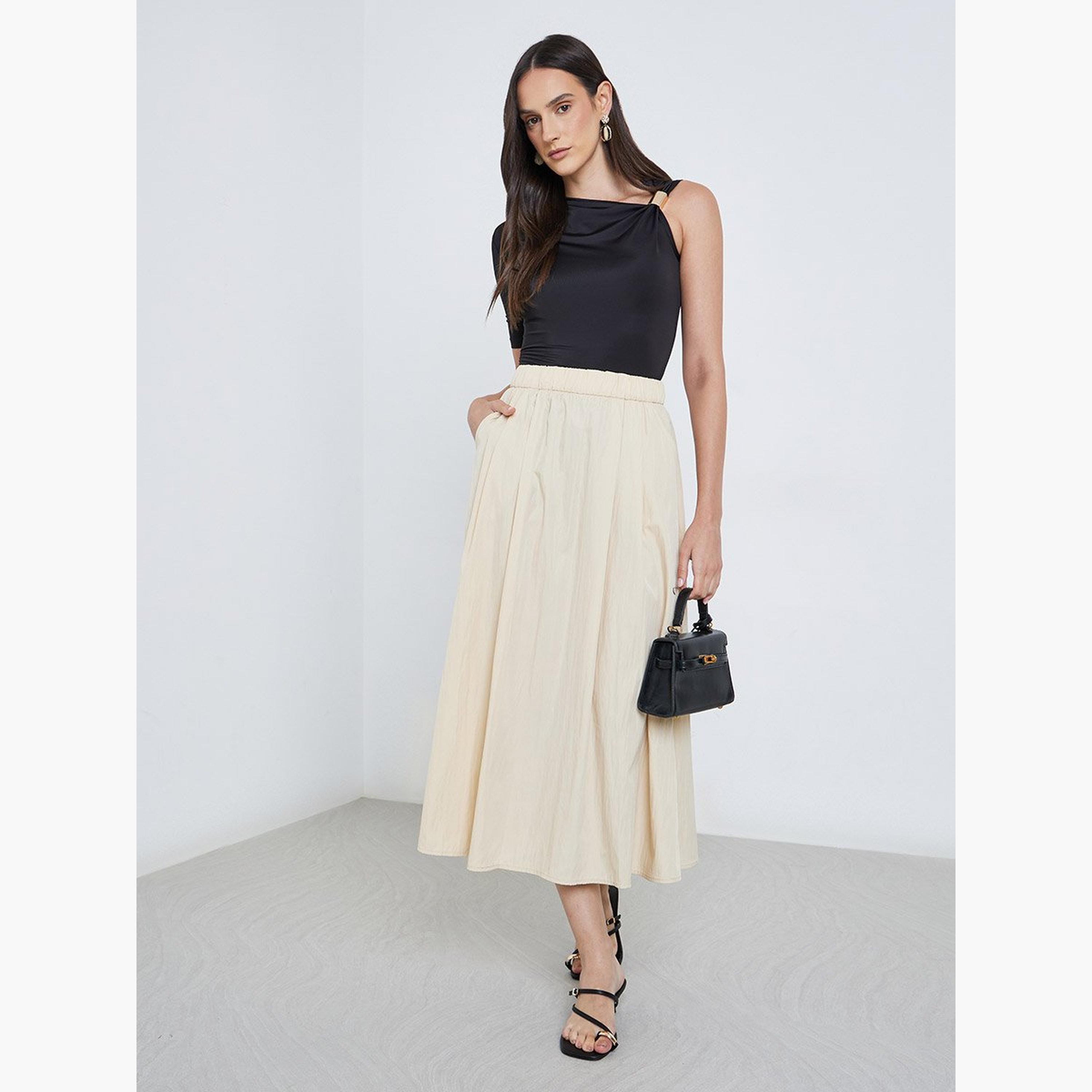 تنورة طويلة بخصر مطاطي-women-clothing-bottoms-skirts-image-2