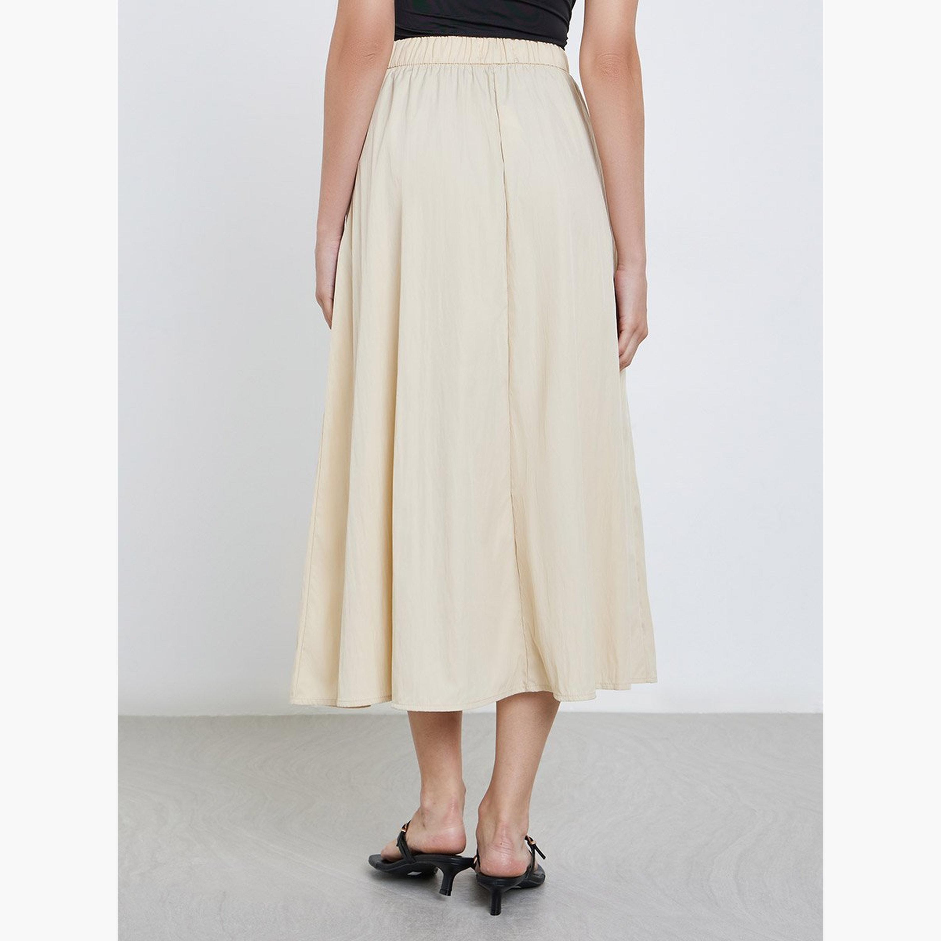 تنورة طويلة بخصر مطاطي-women-clothing-bottoms-skirts-image-4