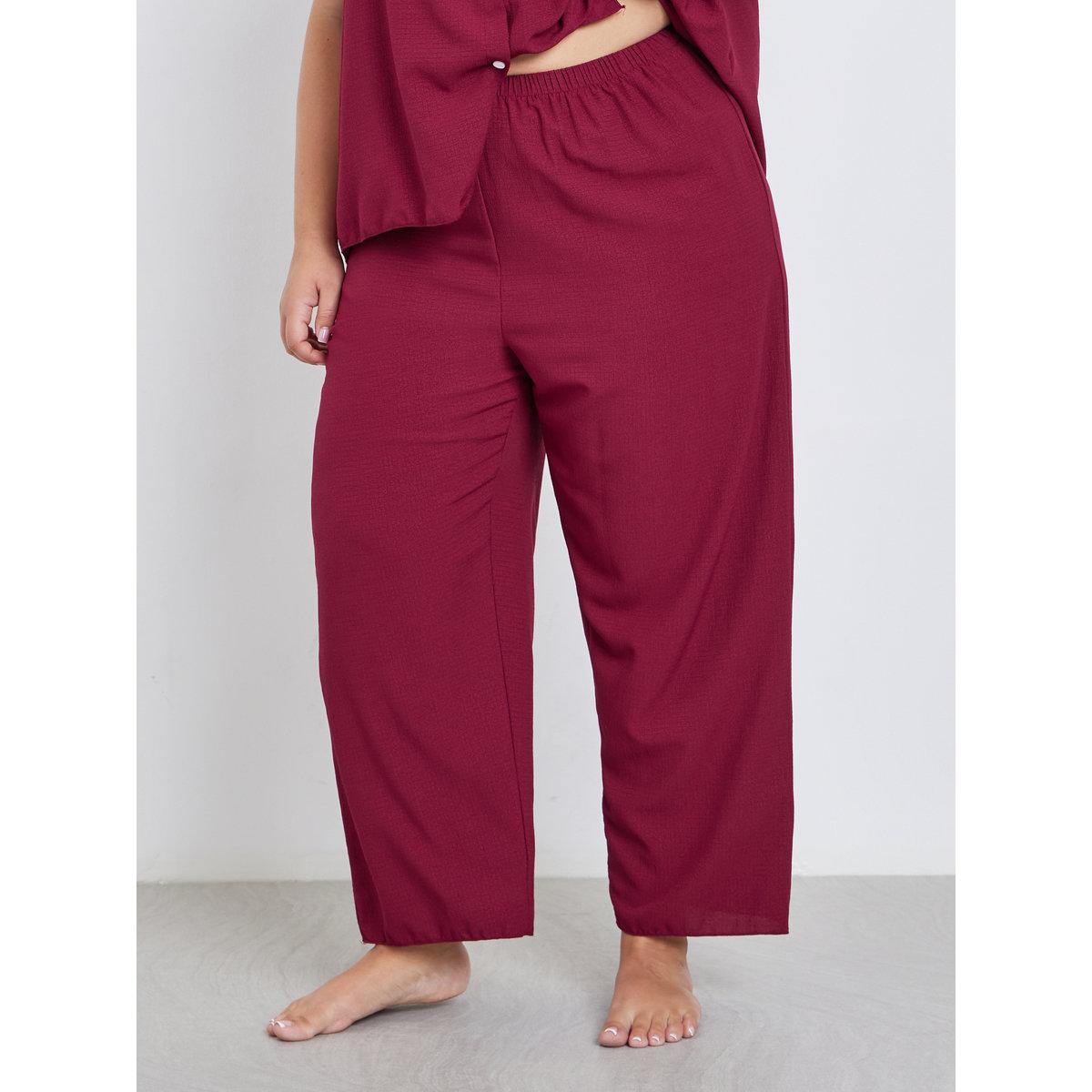 طقم من بنطال بيجاما وبلوزة بمقاس كبير-women-clothing-nightwear-pyjamas-longsets-image-5