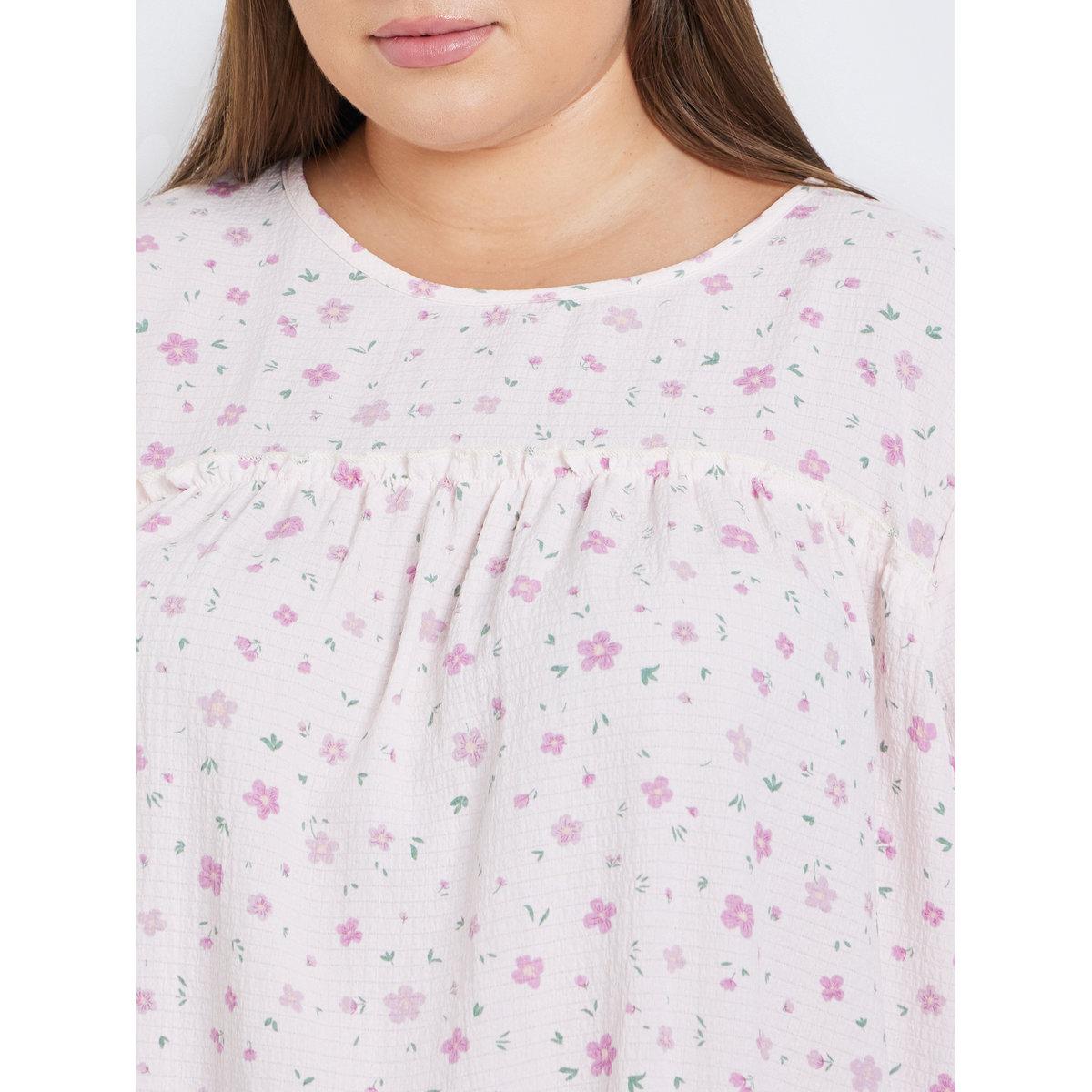 طقم من بنطال بيجاما وبلوزة بمقاس كبير-women-clothing-nightwear-pyjamas-longsets-image-3