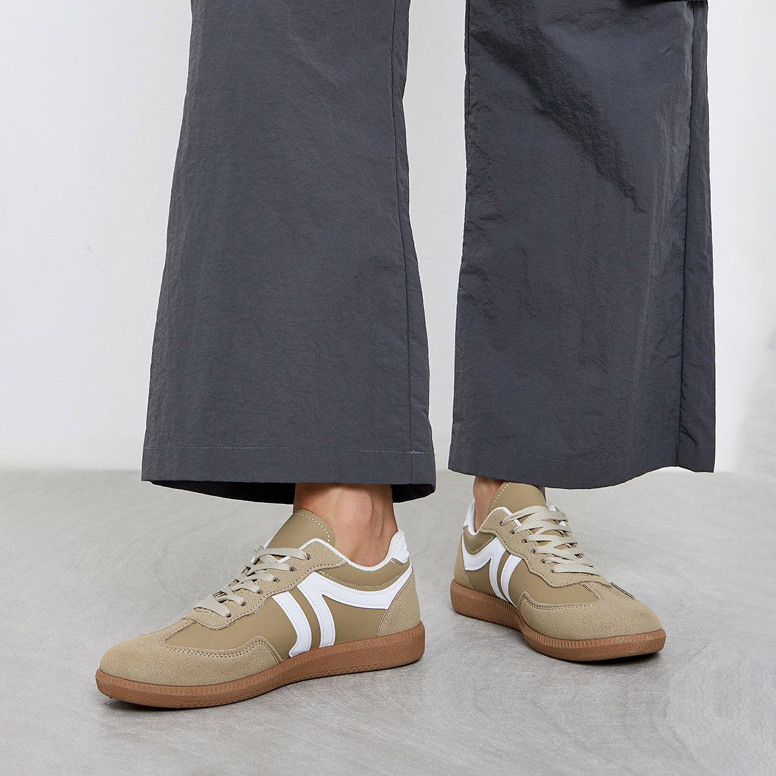 Styli Women Striped Laced Up Sneakers-women-shoes-sneakers-image-2