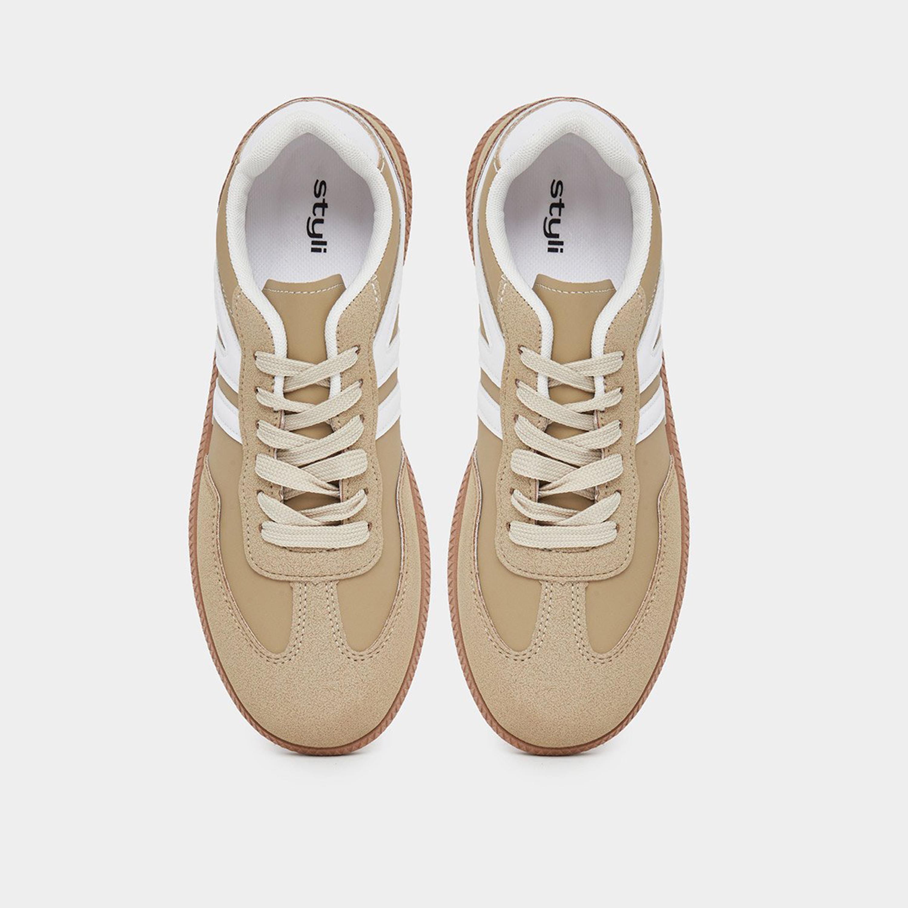 Styli Women Striped Laced Up Sneakers-women-shoes-sneakers-image-6