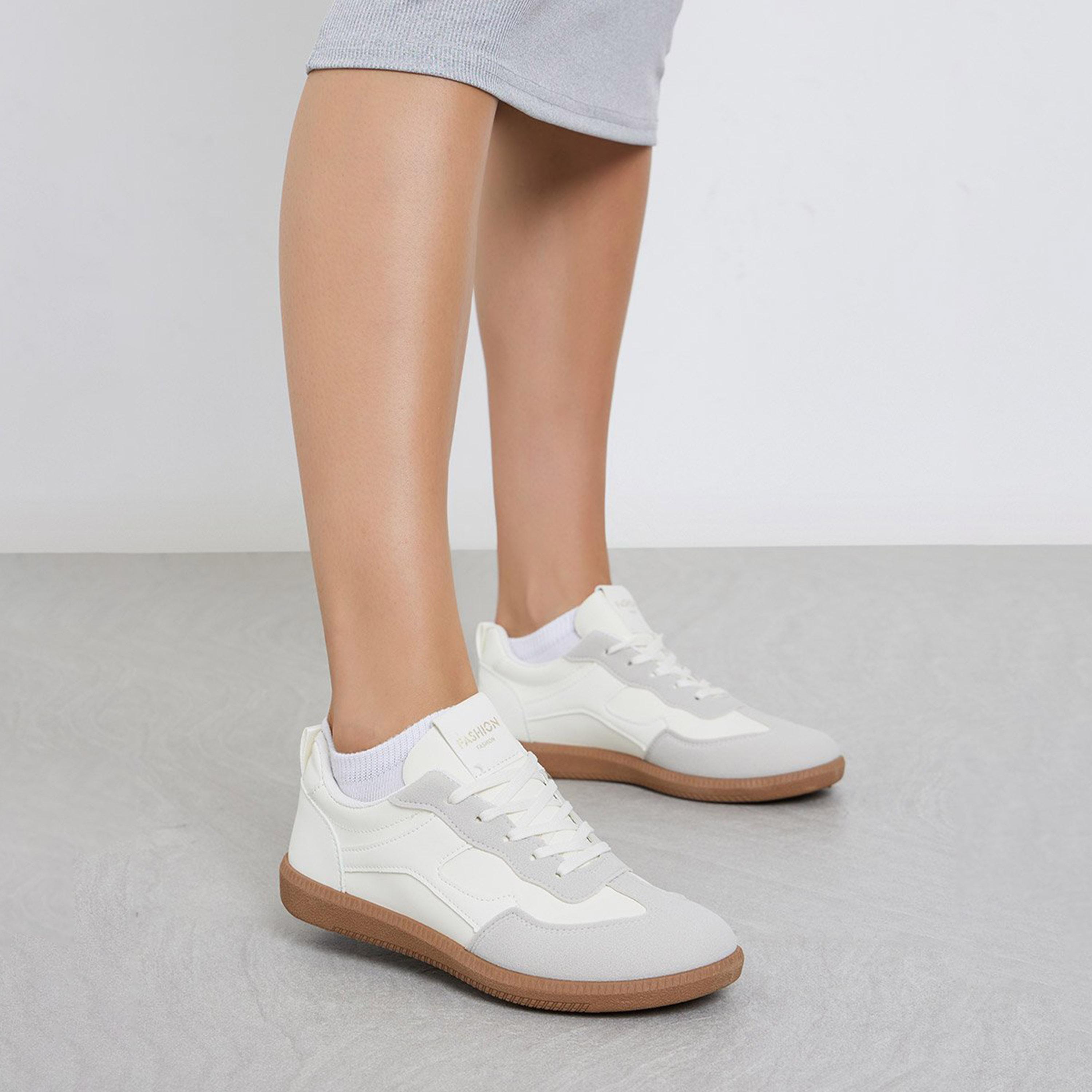 Styli Women Panelled Laced Up Sneakers-women-shoes-sneakers-image-2
