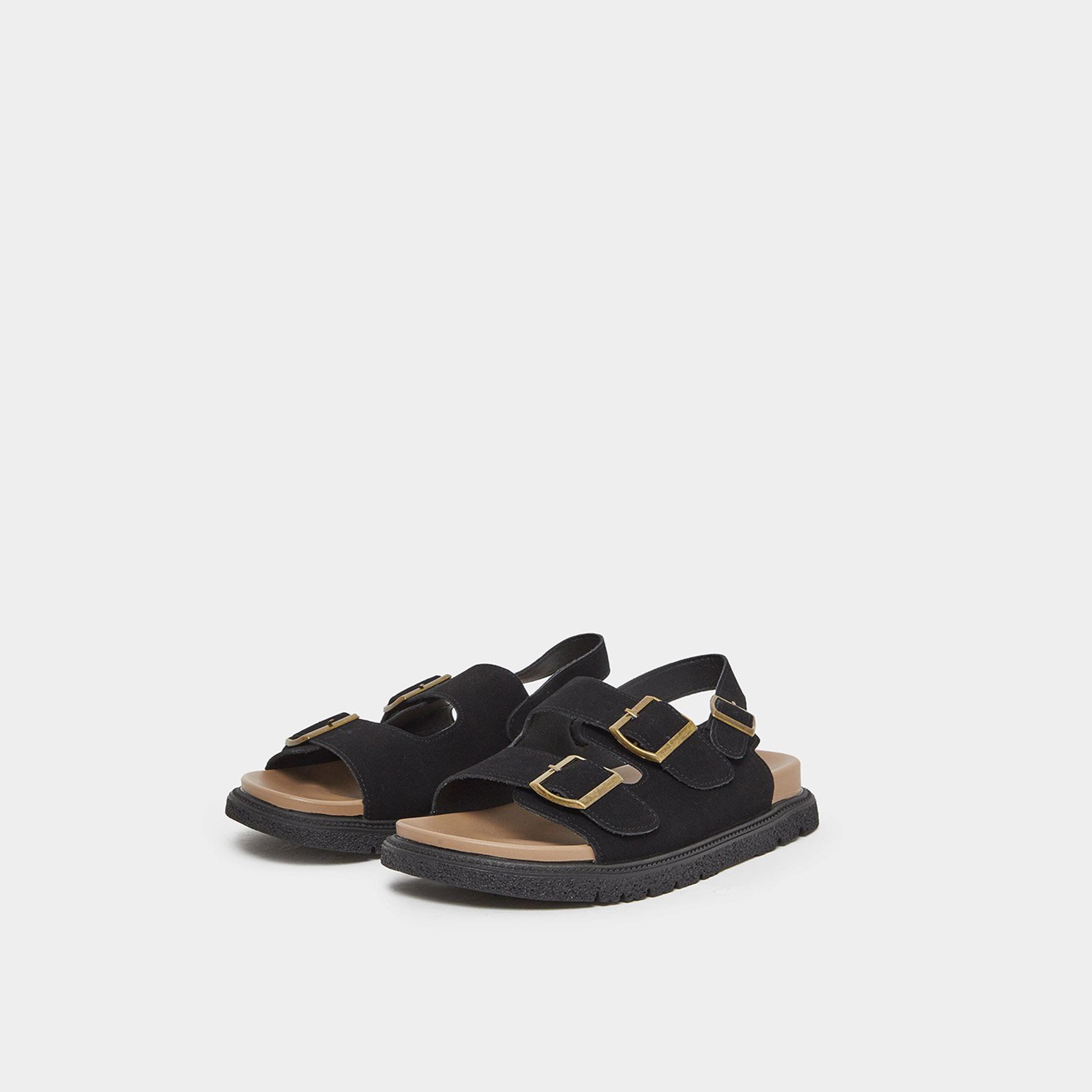 ستايلي - صندل بتفاصيل مشبك مزدوج-women-shoes-sandals-flats-image-1