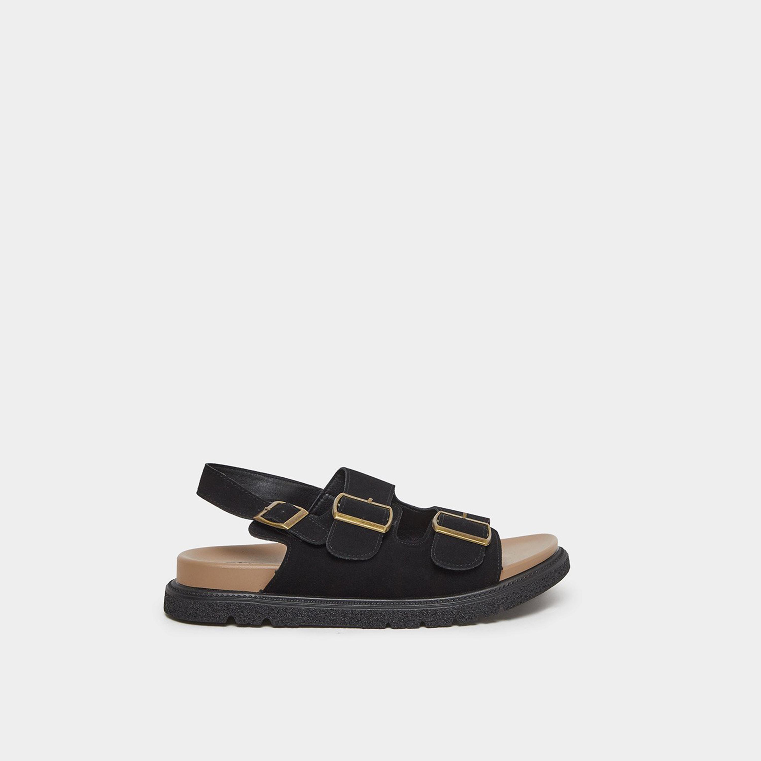 ستايلي - صندل بتفاصيل مشبك مزدوج-women-shoes-sandals-flats-image-3