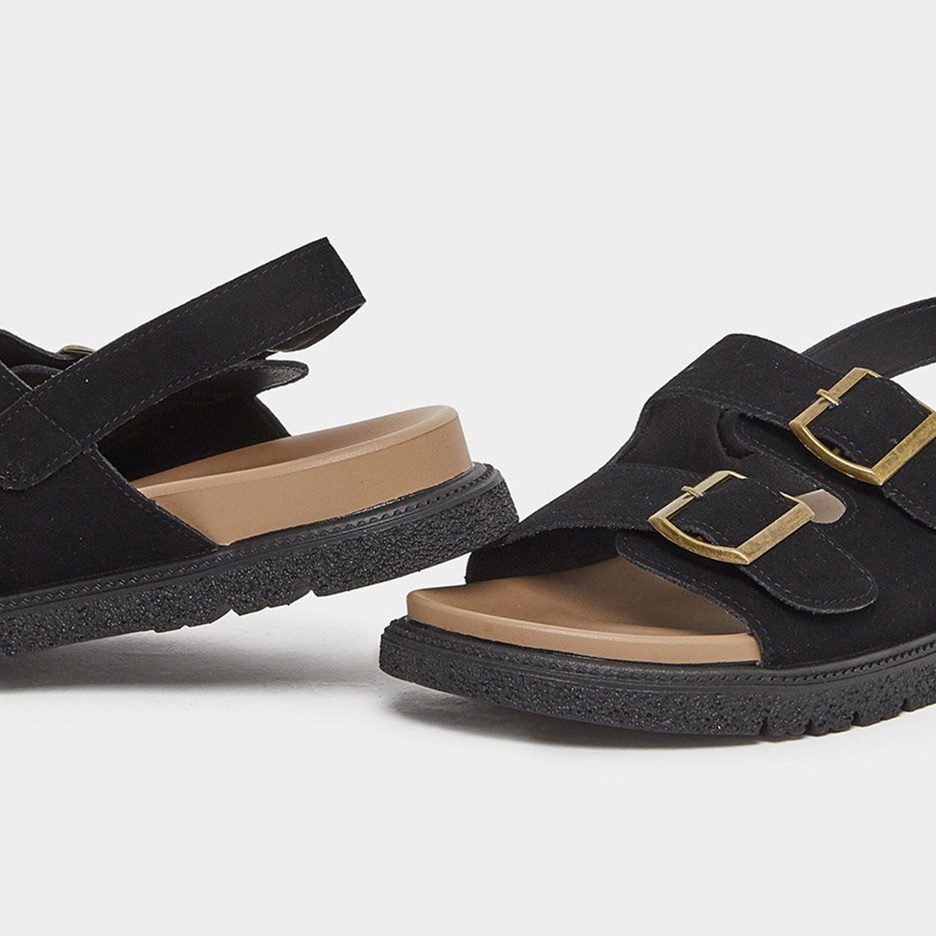 ستايلي - صندل بتفاصيل مشبك مزدوج-women-shoes-sandals-flats-image-4