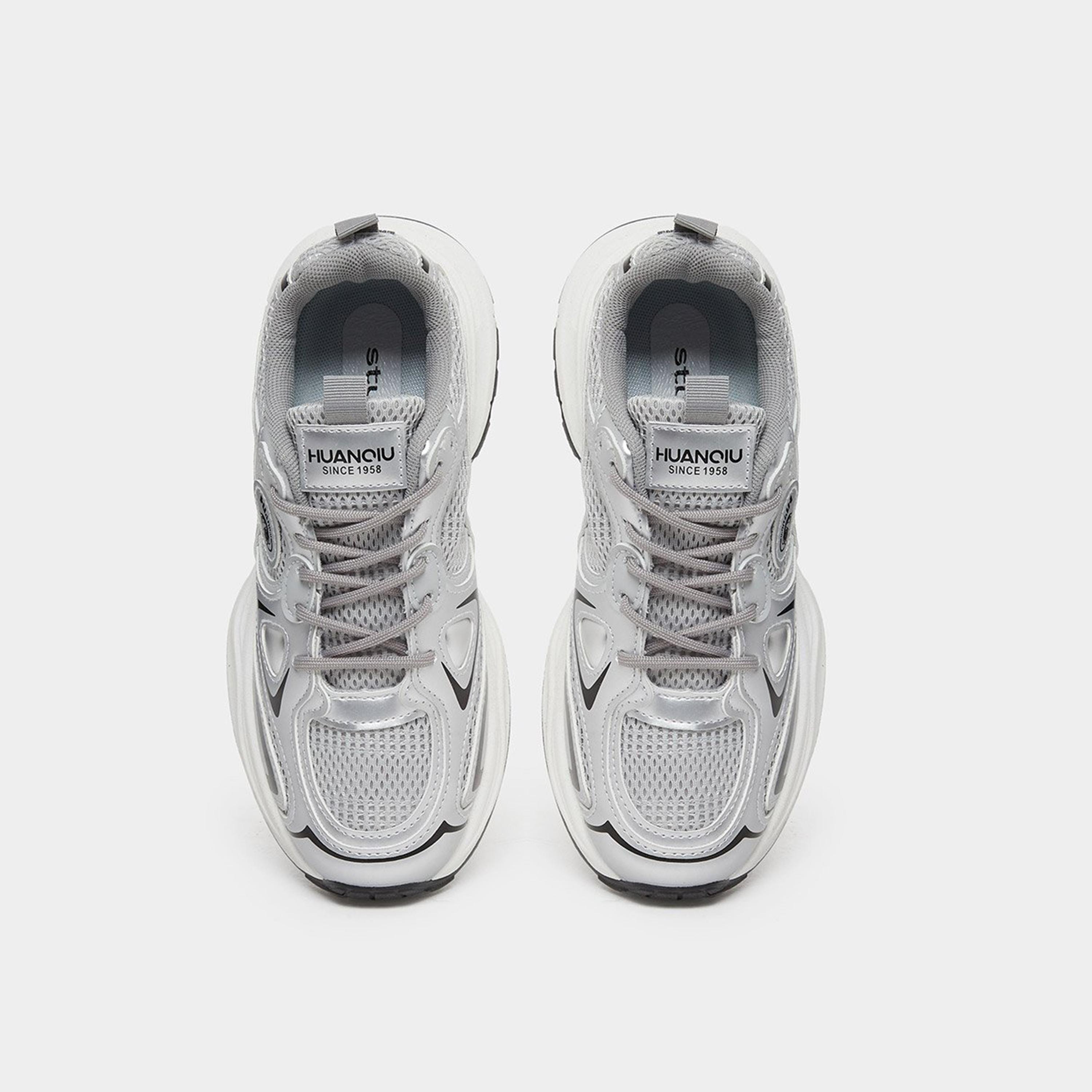 ستايلي - حذاء رياضي فضي معدني سميك-women-shoes-sneakers-image-6