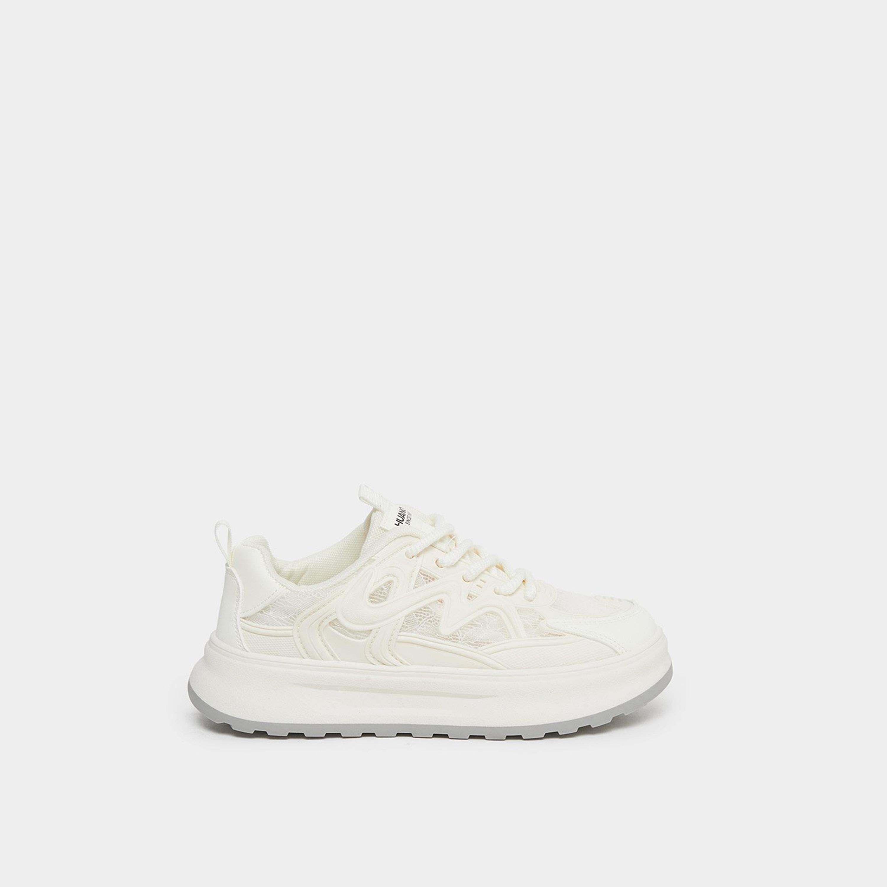 ستايلي - حذاء رياضي بيج سميك برباط-women-shoes-sneakers-image-3