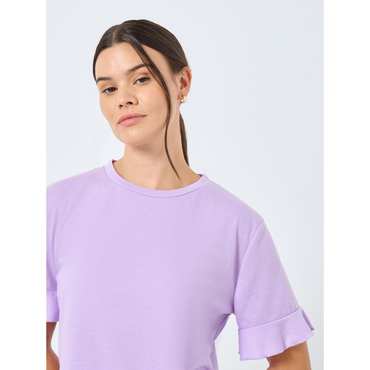 طقم من بنطال بيجاما وتيشيرت بأكمام كشكش-women-clothing-nightwear-pyjamas-longsets-image-4