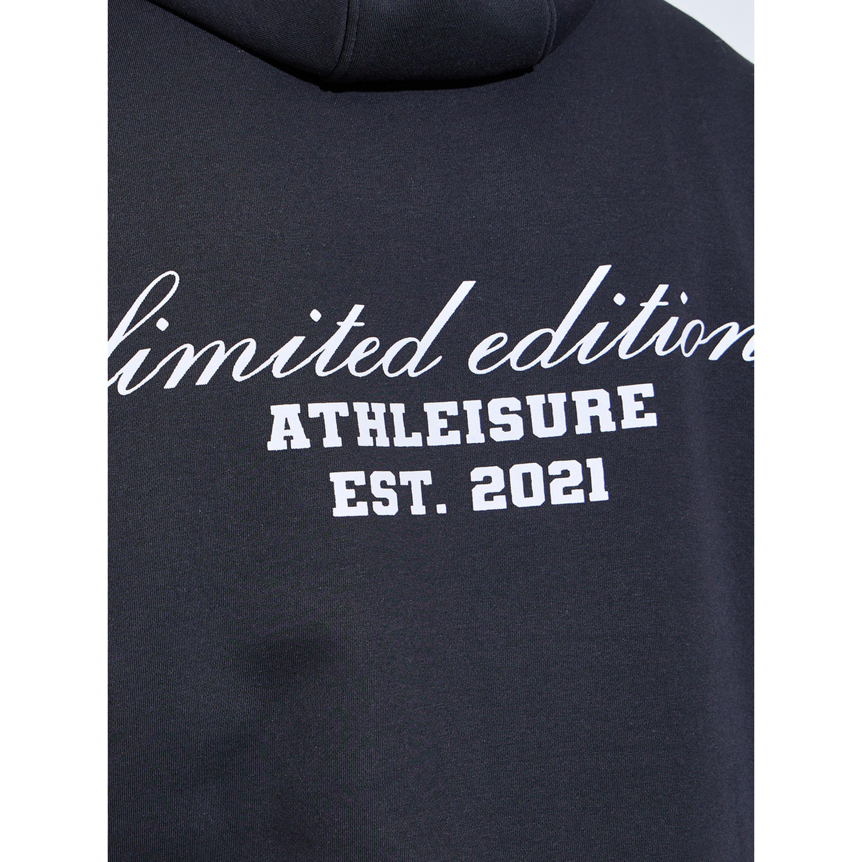 Styli Men Black Athleisure Oversized Fleece Hoodie-men-winterwear-hoodiesandsweatshirts-image-4
