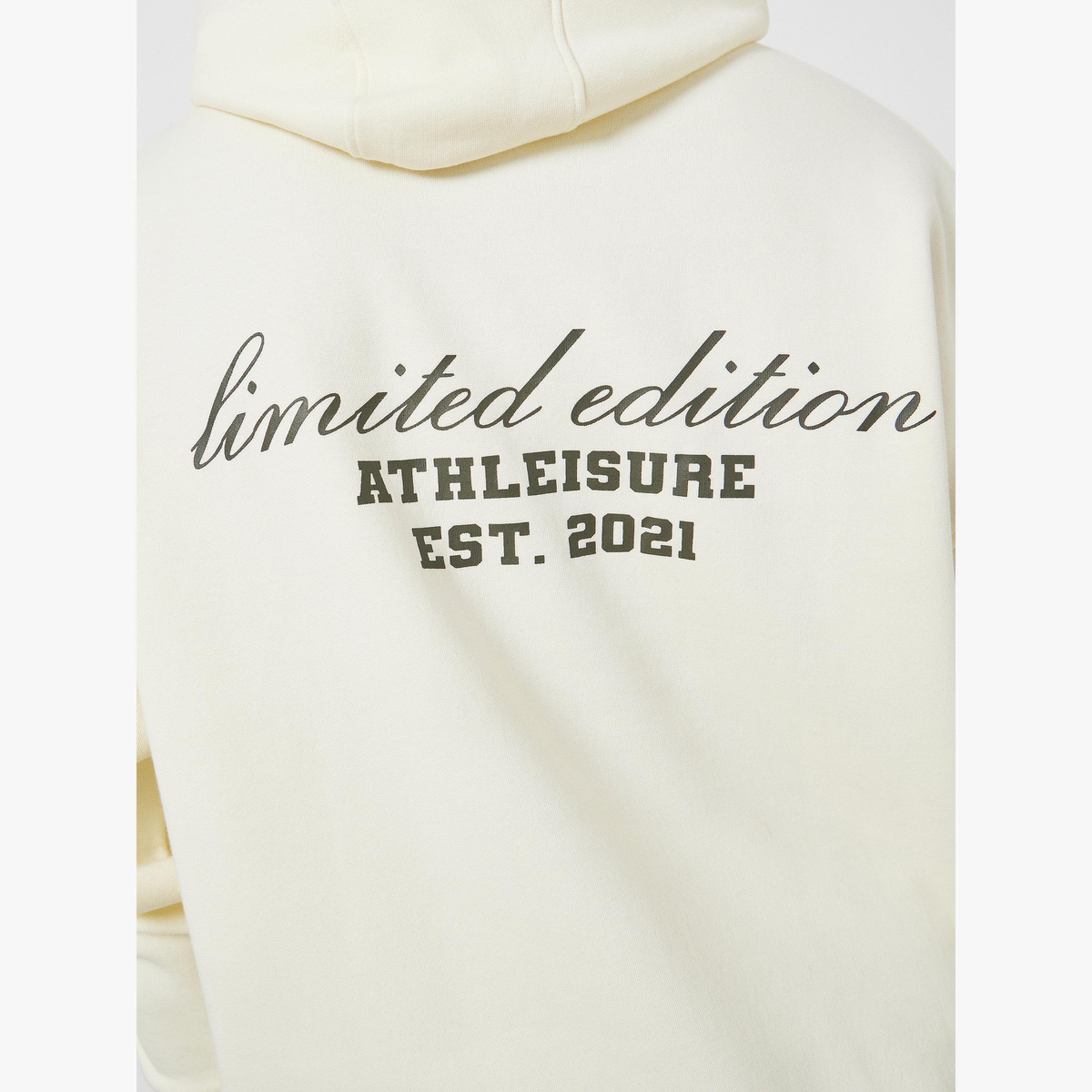 Styli Men Cream Athleisure Oversized Fleece Hoodie-men-clothing-hoodiesandsweatshirts-image-3