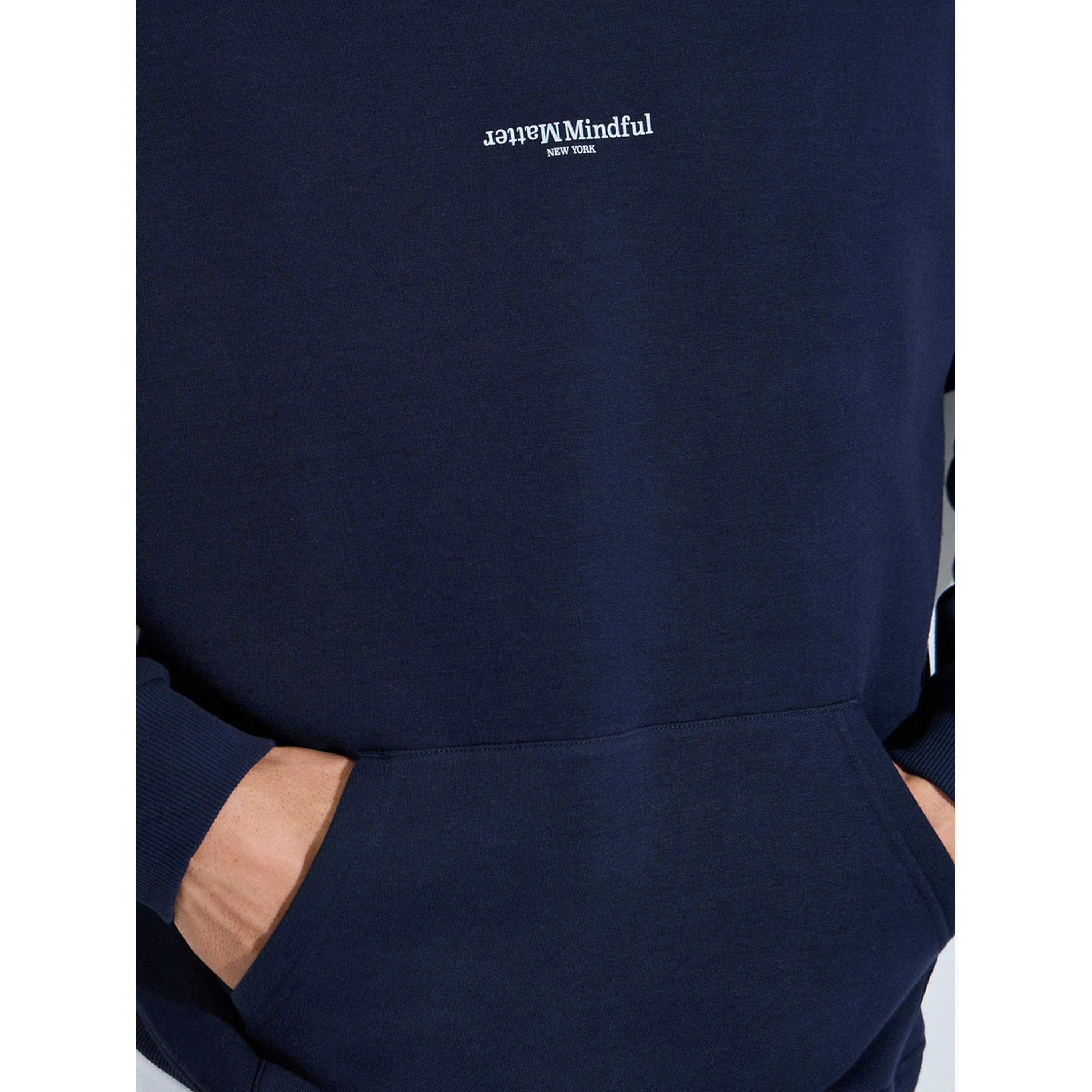Styli Navy Blue Graphic Print Oversized Hoodie-men-winterwear-hoodiesandsweatshirts-image-4
