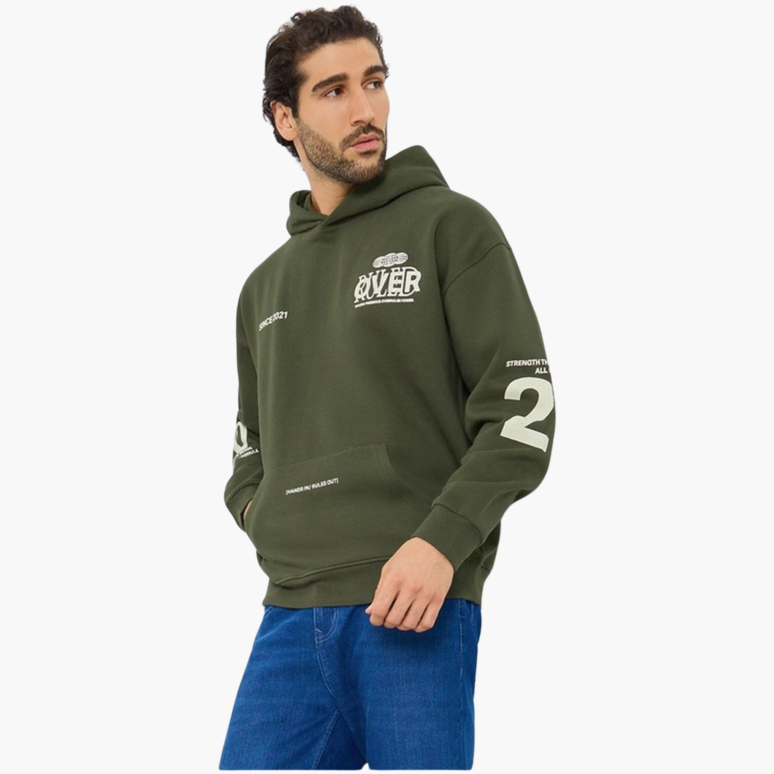 ستايلي - هودي رجالي صوف بغطاء للرأس وأكمام طويلة ورسومات غرافيكية-men-winterwear-hoodiesandsweatshirts-image-1